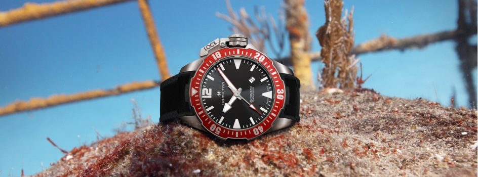 H77805335 Hamilton Khaki Navy Frogman 46mm rot