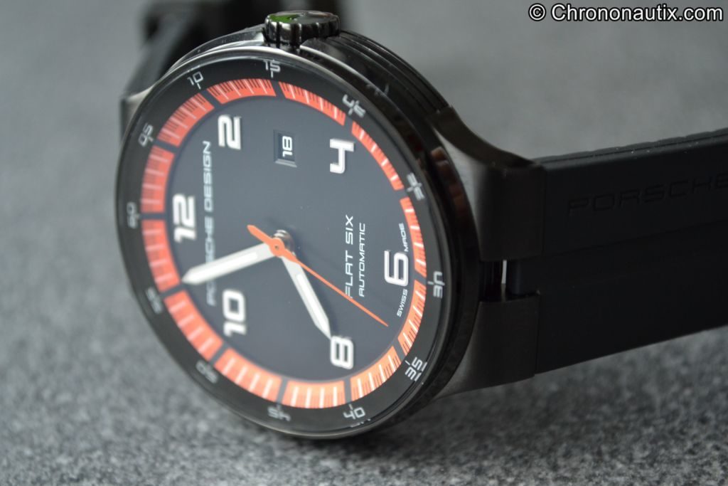Porsche Design Flat Six P'6350 PVD Orange Schwarz