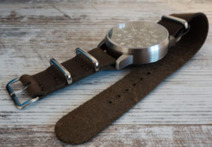 Watchbandit Leder Nato Leather Strap Laco Faro B-Muster Beobachtungsuhr