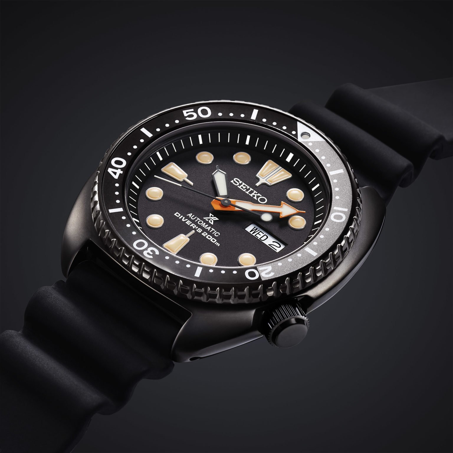 Seiko Turtle Black Series Schwarz