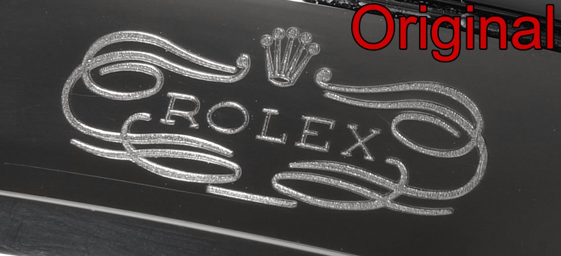 Rolex Schließe Gravur Original