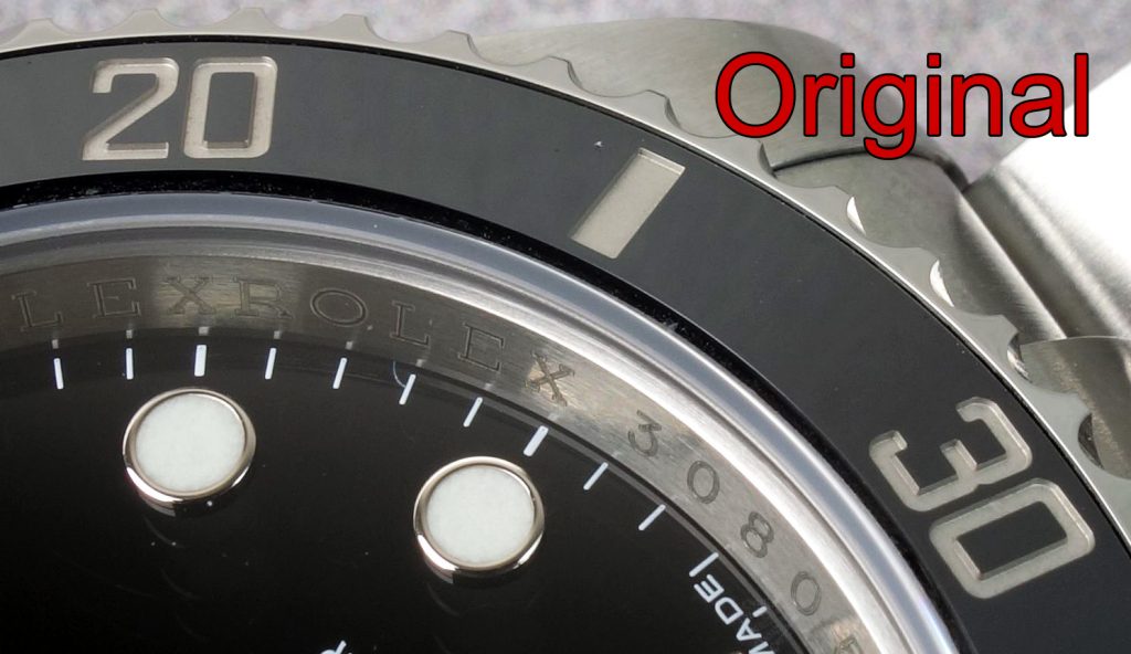 Ziffern Lume Rolex Original