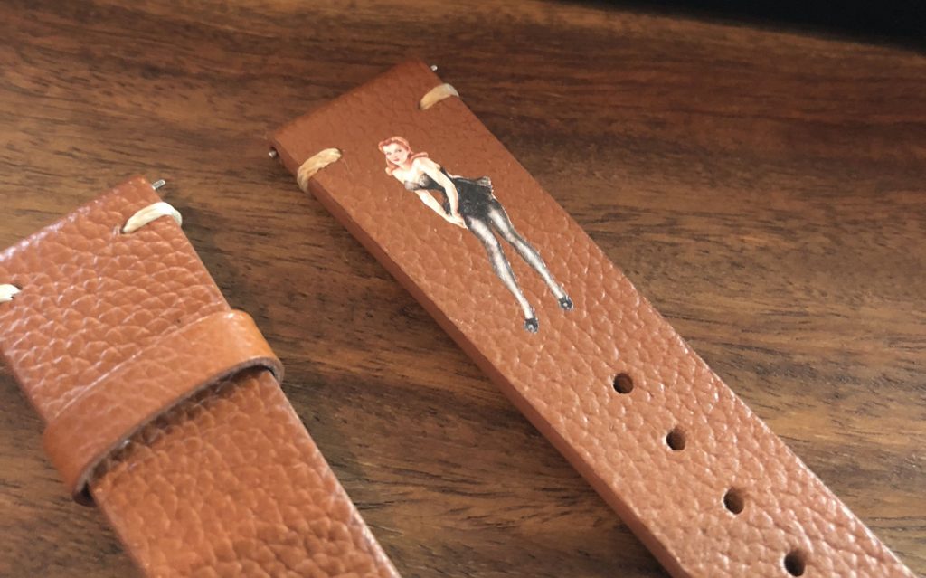 Pin Up Lederband personalisiert