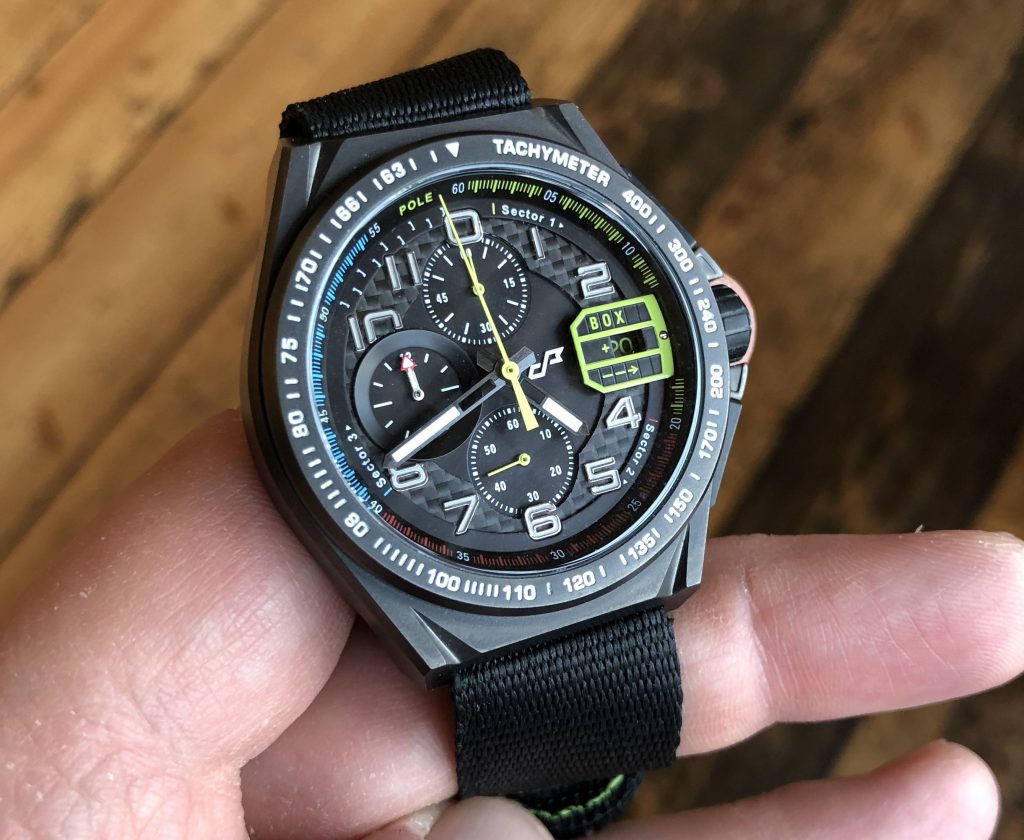 Carbon-Ziffernblatt Uhr Chrono Formel 1