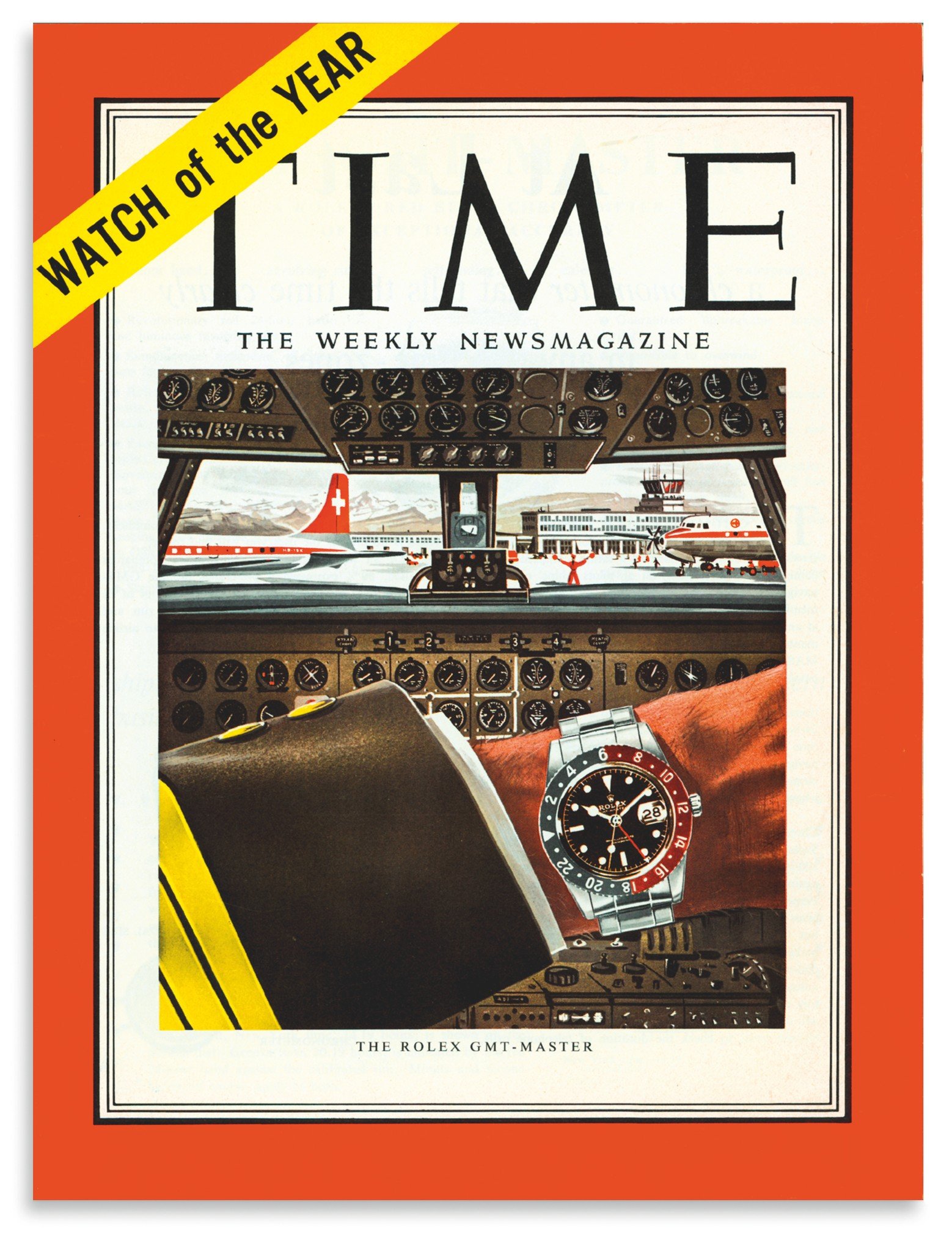Rolex GMT Werbung Time Magazine 50er Jahre