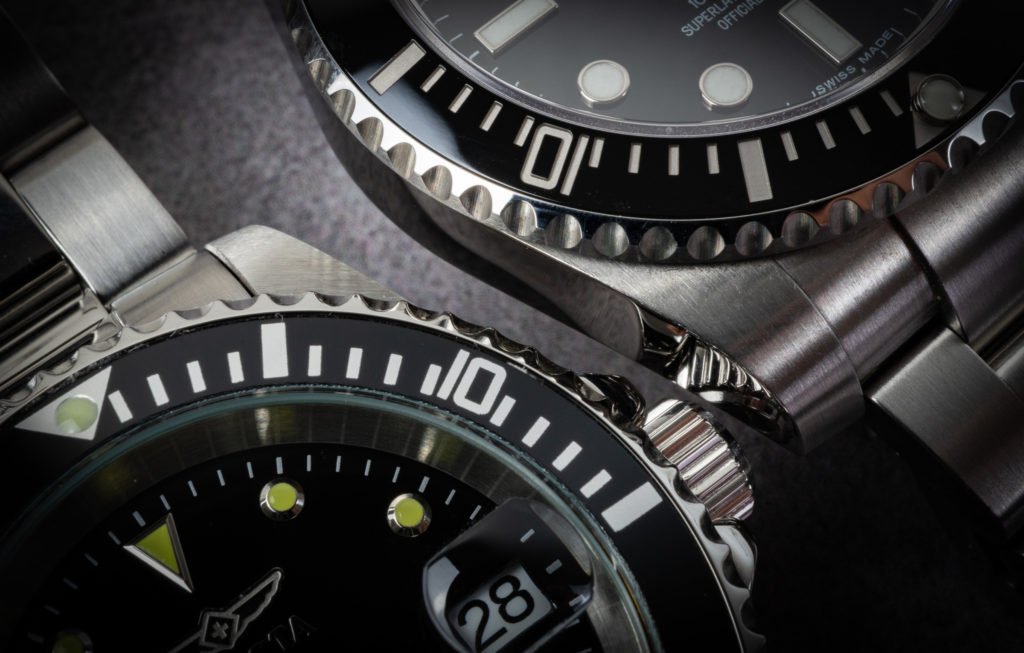 Invicta 8926OB Pro Diver Lünette im Vergleich Rolex Submariner