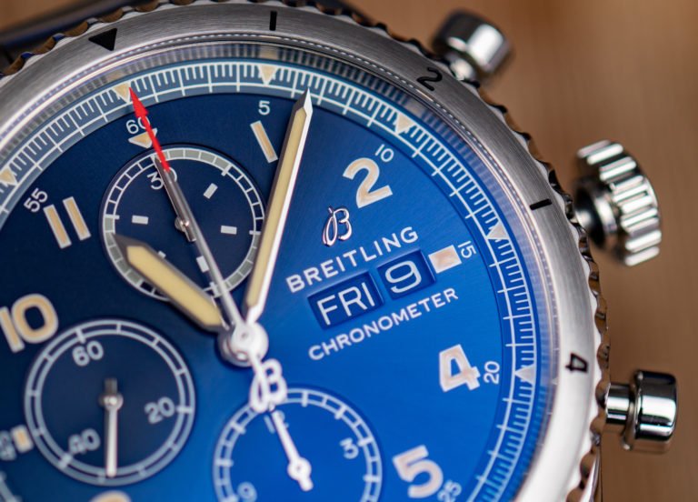 Breitling Chronograph Blaues Zifferblatt