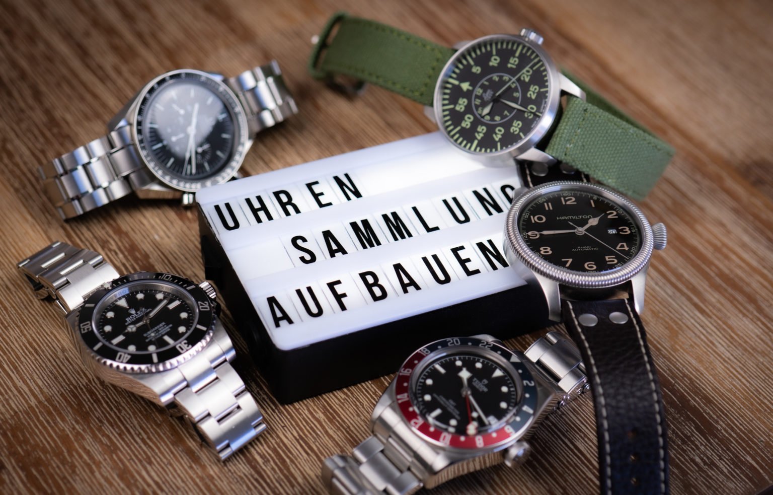Uhrensammlung aufbauen
