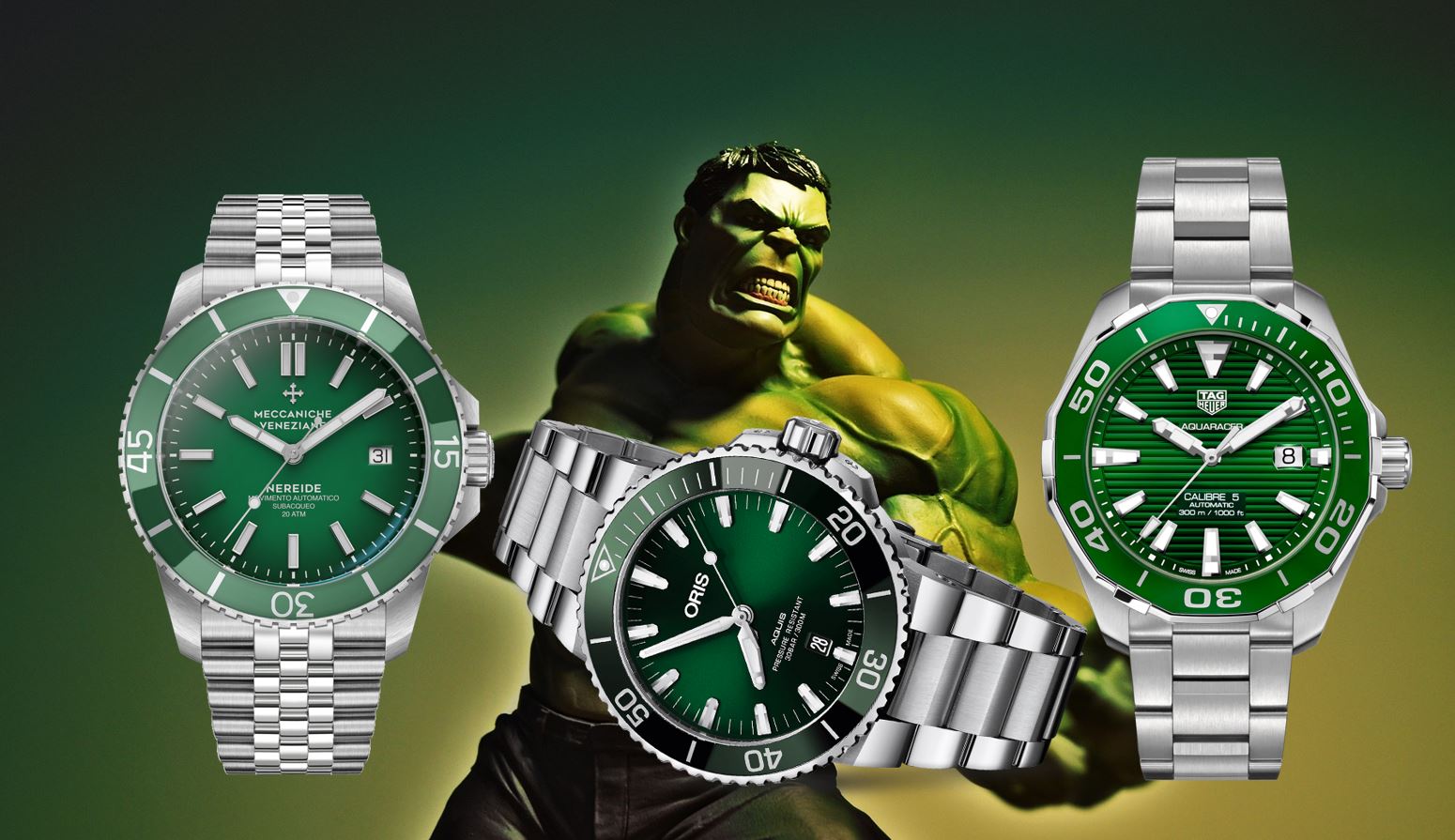 Read more about the article Rolex Hulk? 12 Uhren-Alternativen mit grünem Zifferblatt für jeden Geldbeutel