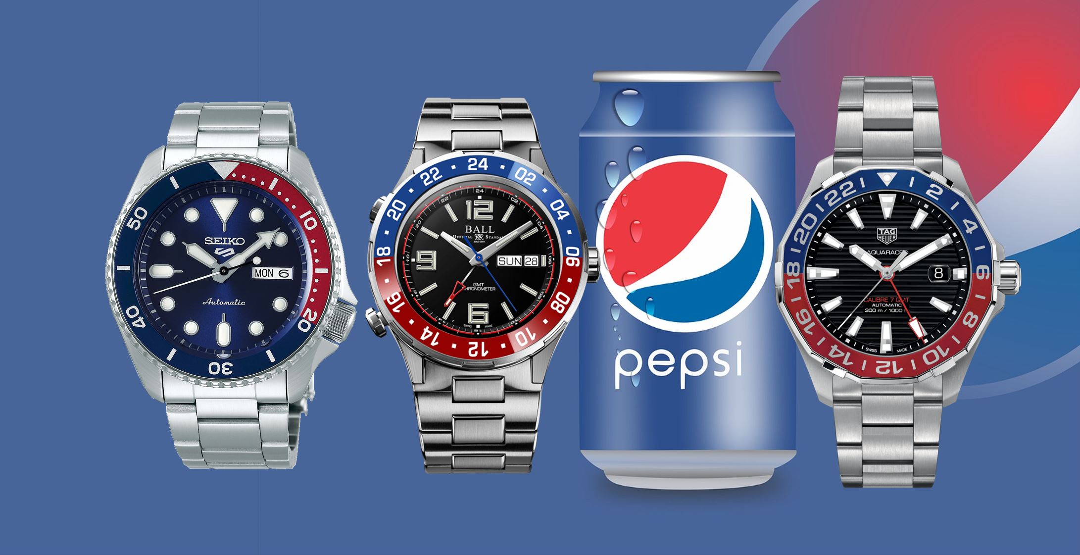 Read more about the article Rolex Pepsi? 11 Alternativen für jedes Budget – ohne Wartezeit!