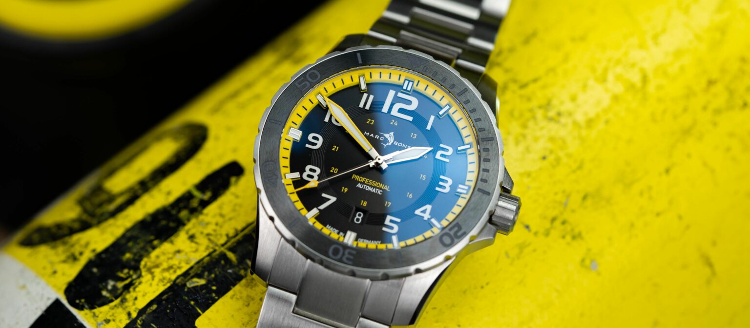 Marc-Sons-Sport-Professional-Automatik-Yellow