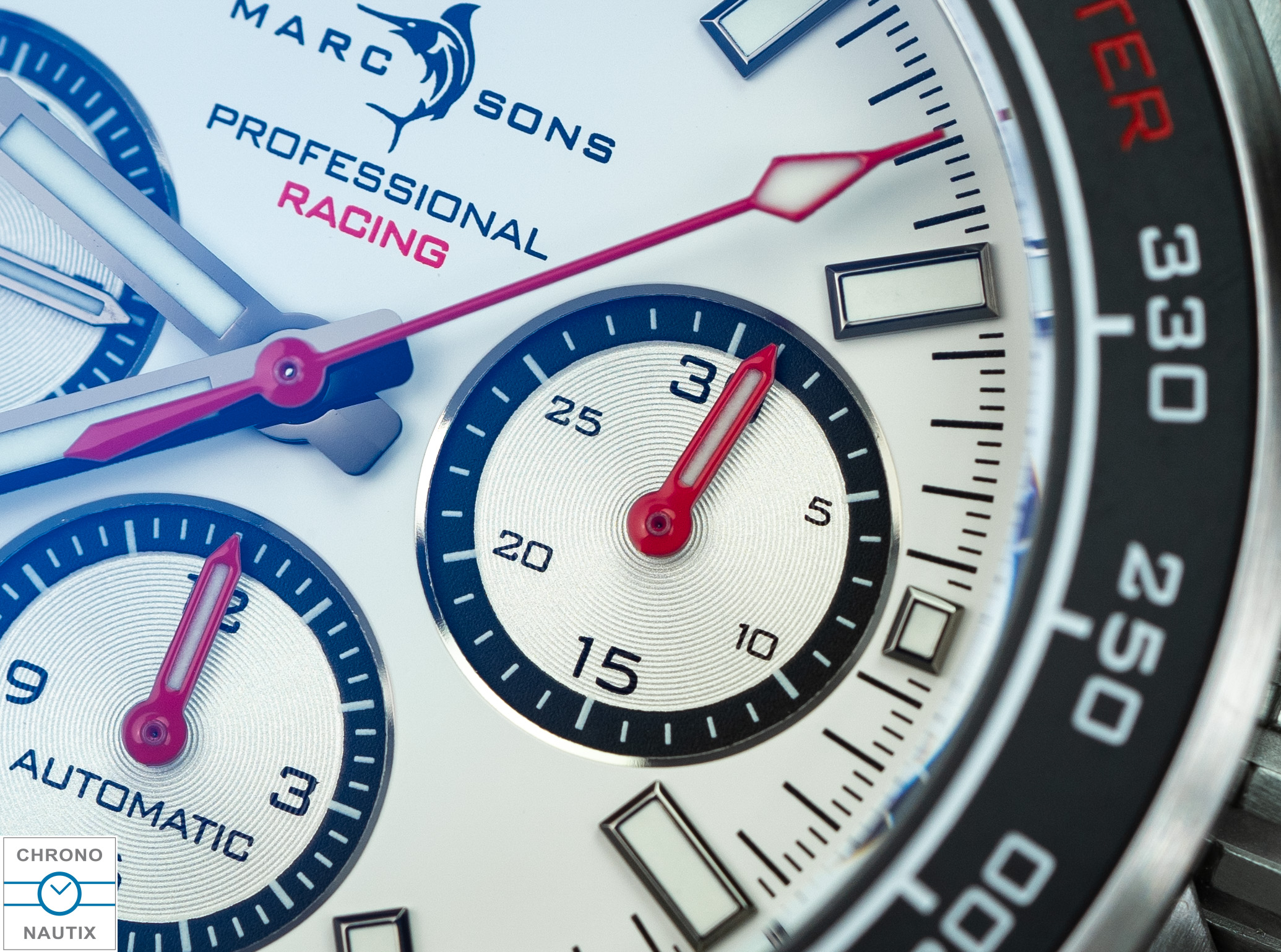 Marc Sons Racing Chronograph 43 mm Tricompax 13