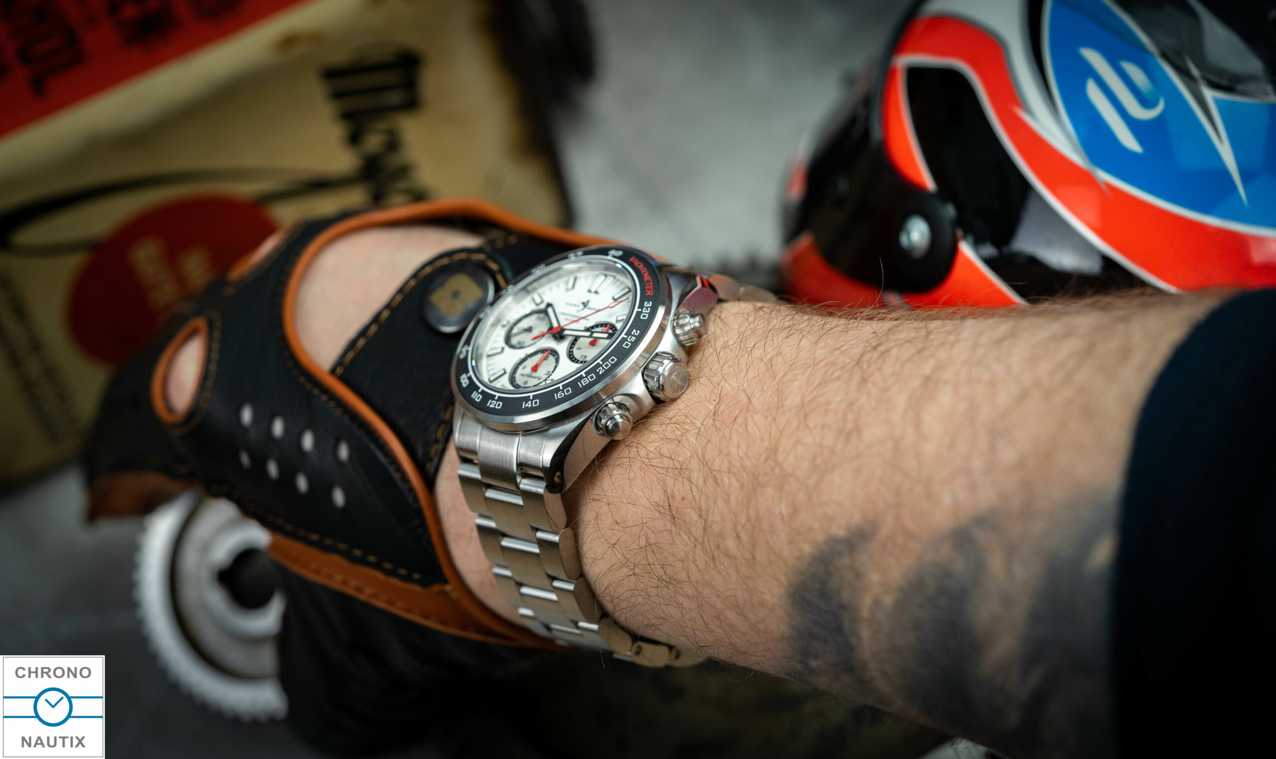 Marc Sons Racing Chronograph 43 mm Tricompax 22