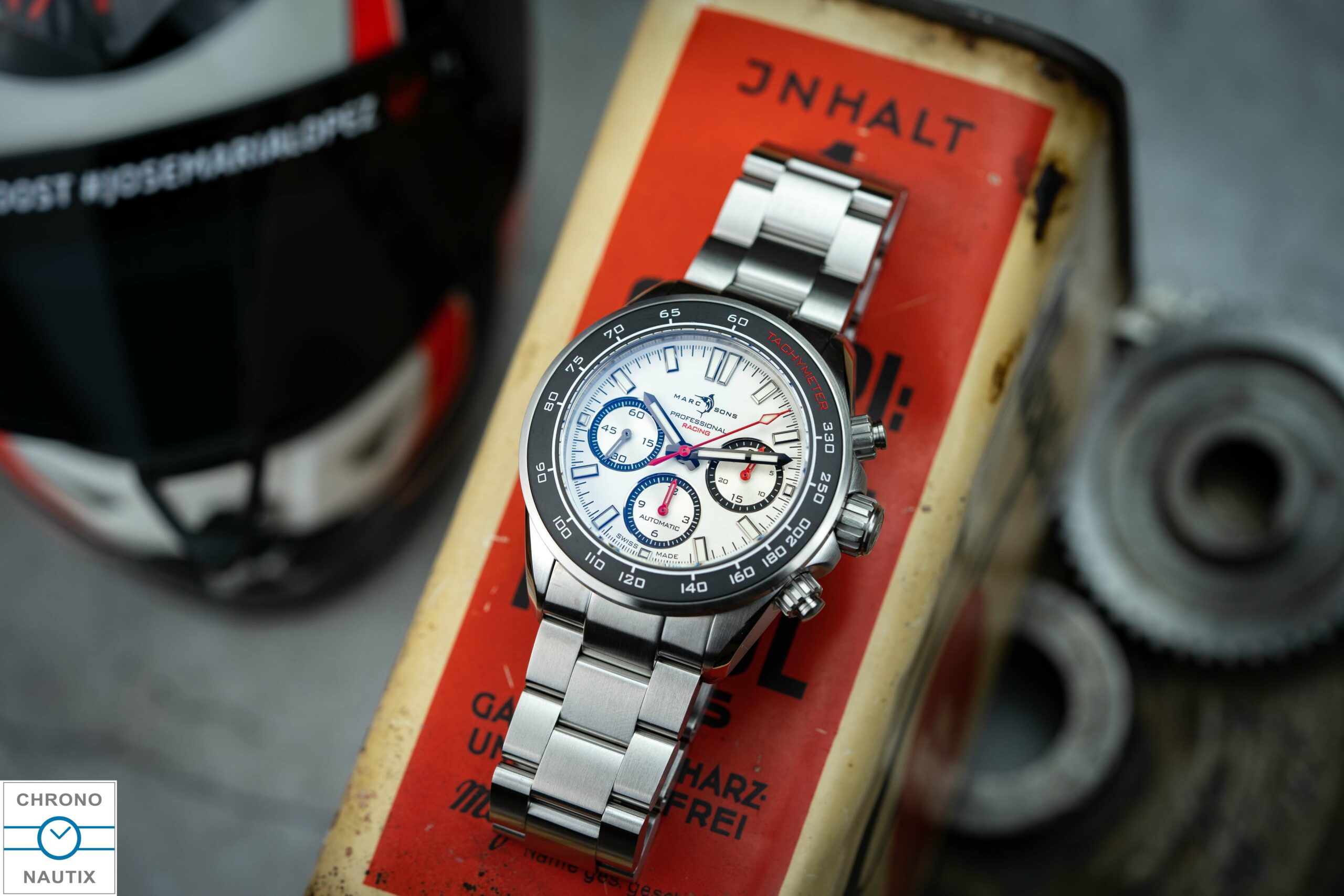 Marc Sons Racing Chronograph 43 mm Tricompax 23