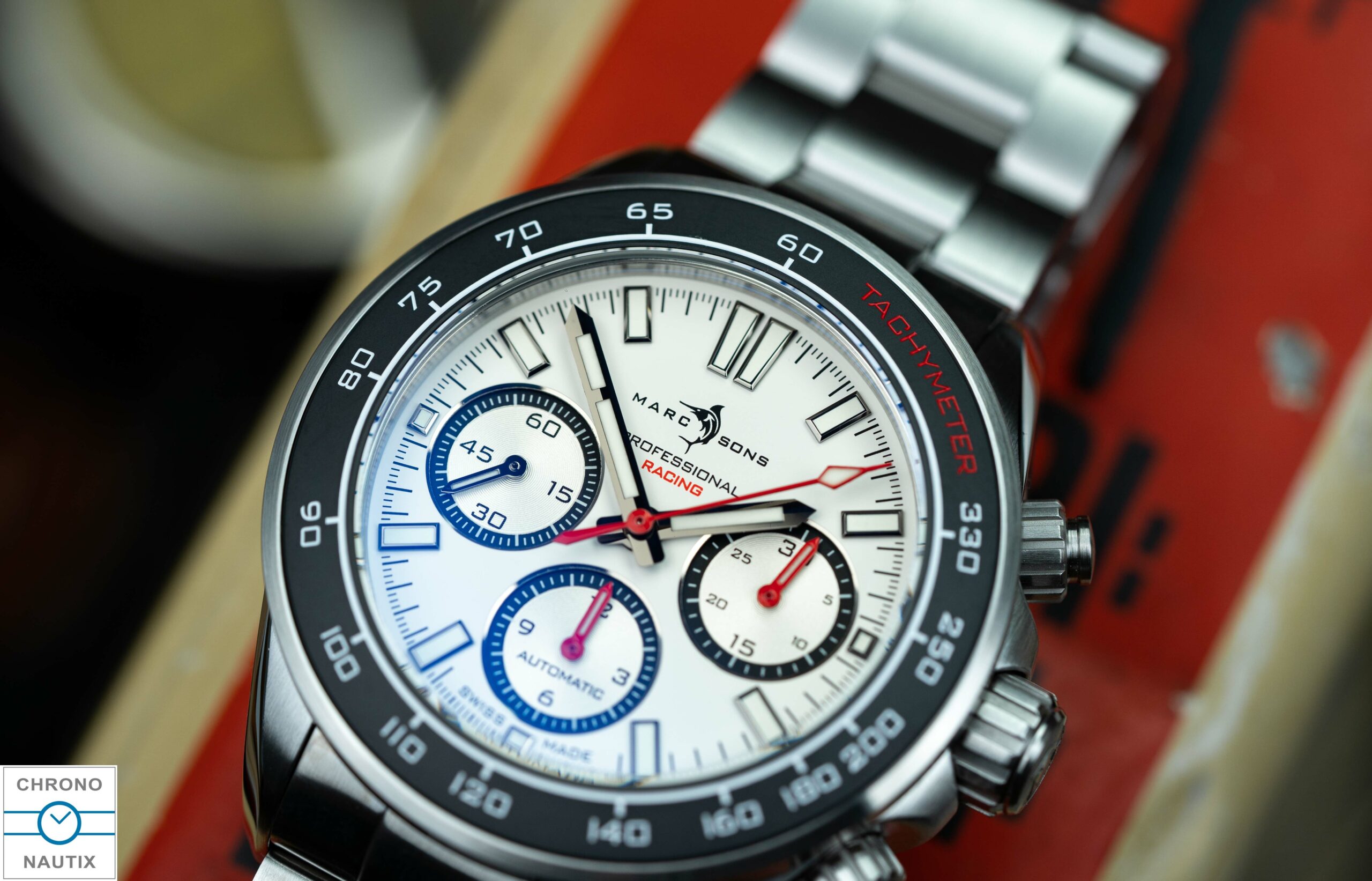 Marc Sons Racing Chronograph 43 mm Tricompax 33