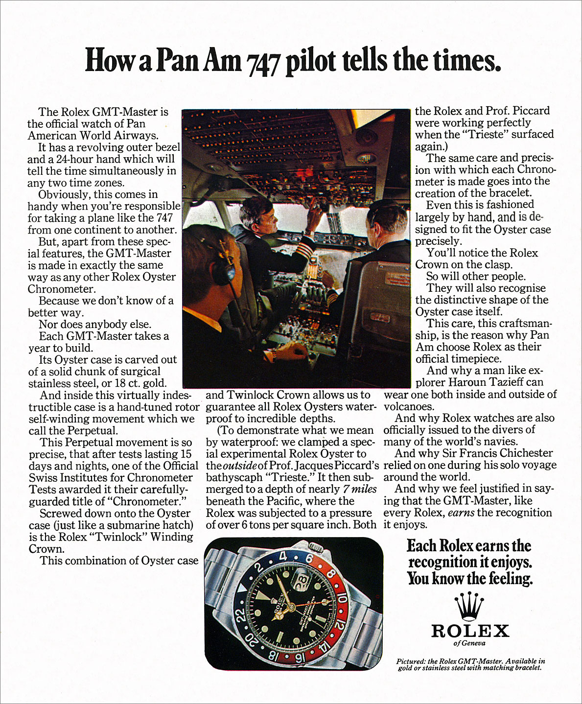 Pan Am Rolex Ad GMT Master