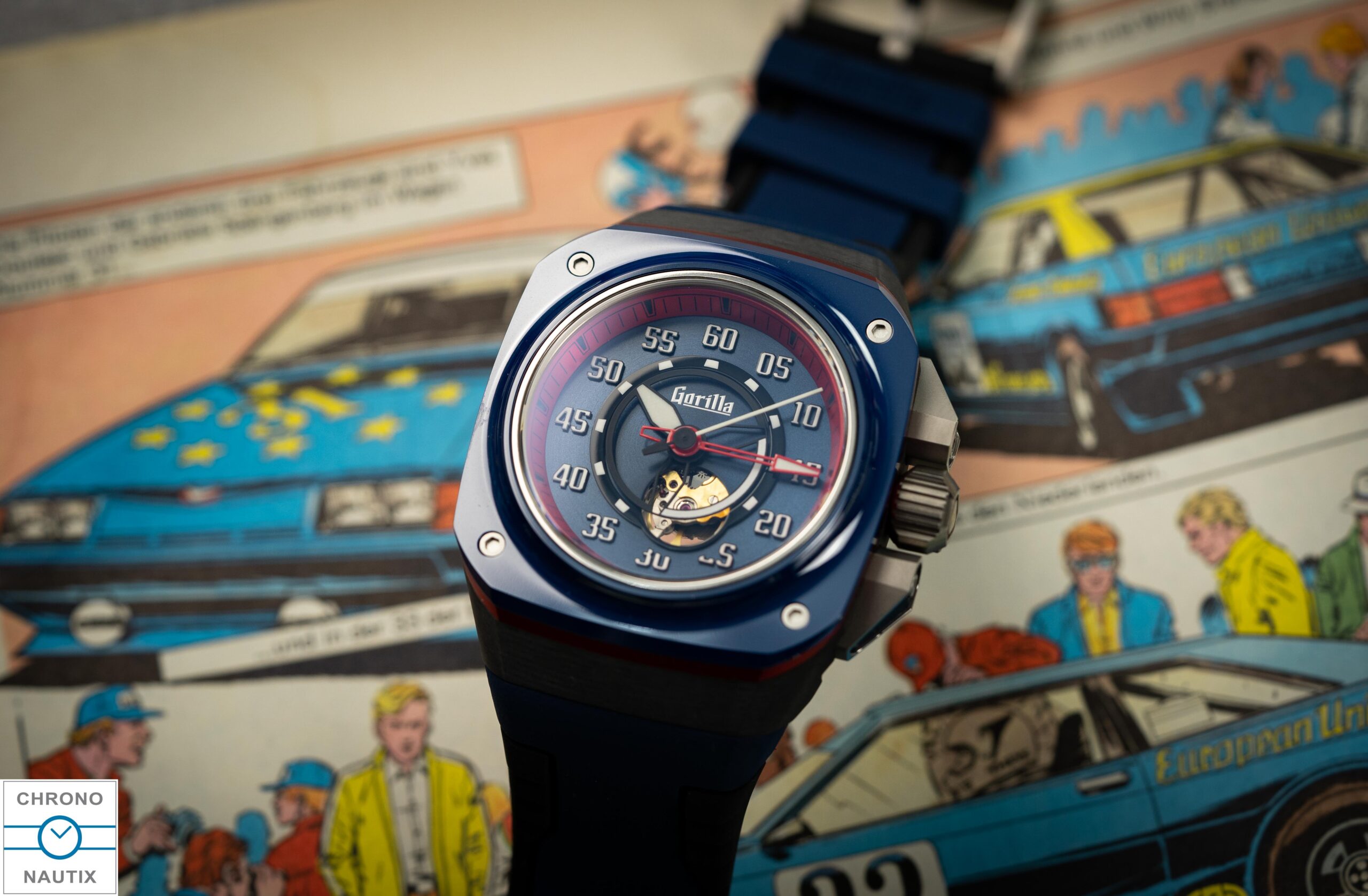 Gorilla Watches Uhren Fastback GT Blue Demon Test 5