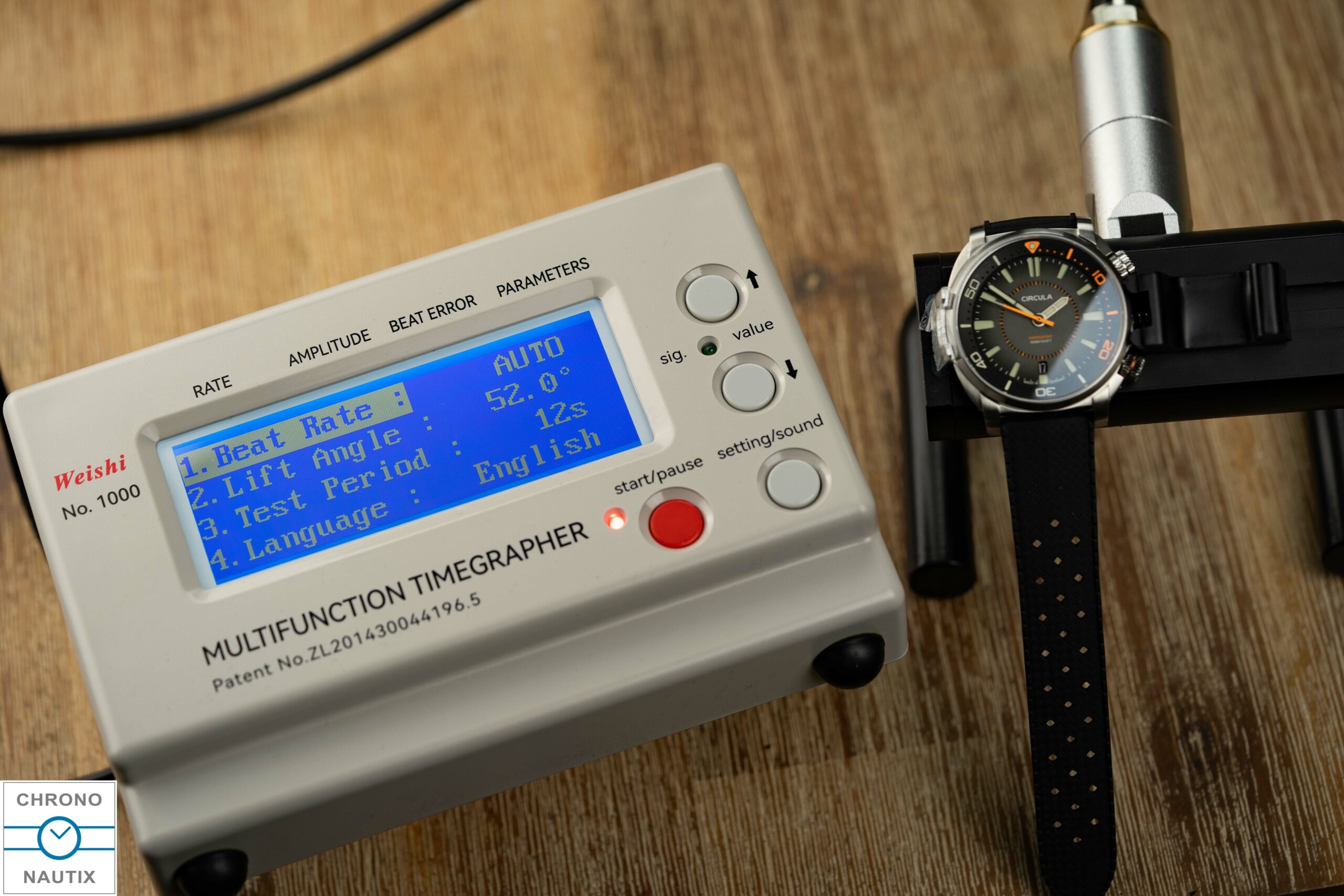 Weishi 1000 Zeitwaage Timegrapher Test 1