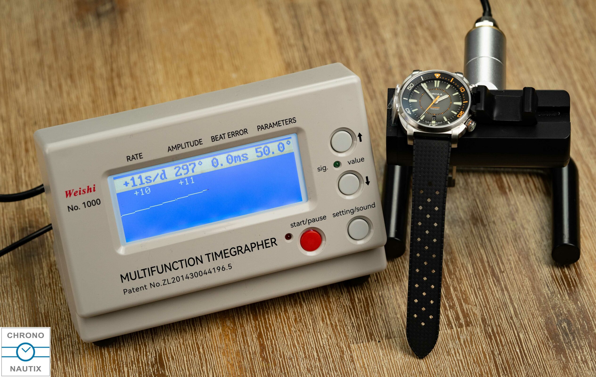 Weishi 1000 Zeitwaage Timegrapher Test 15