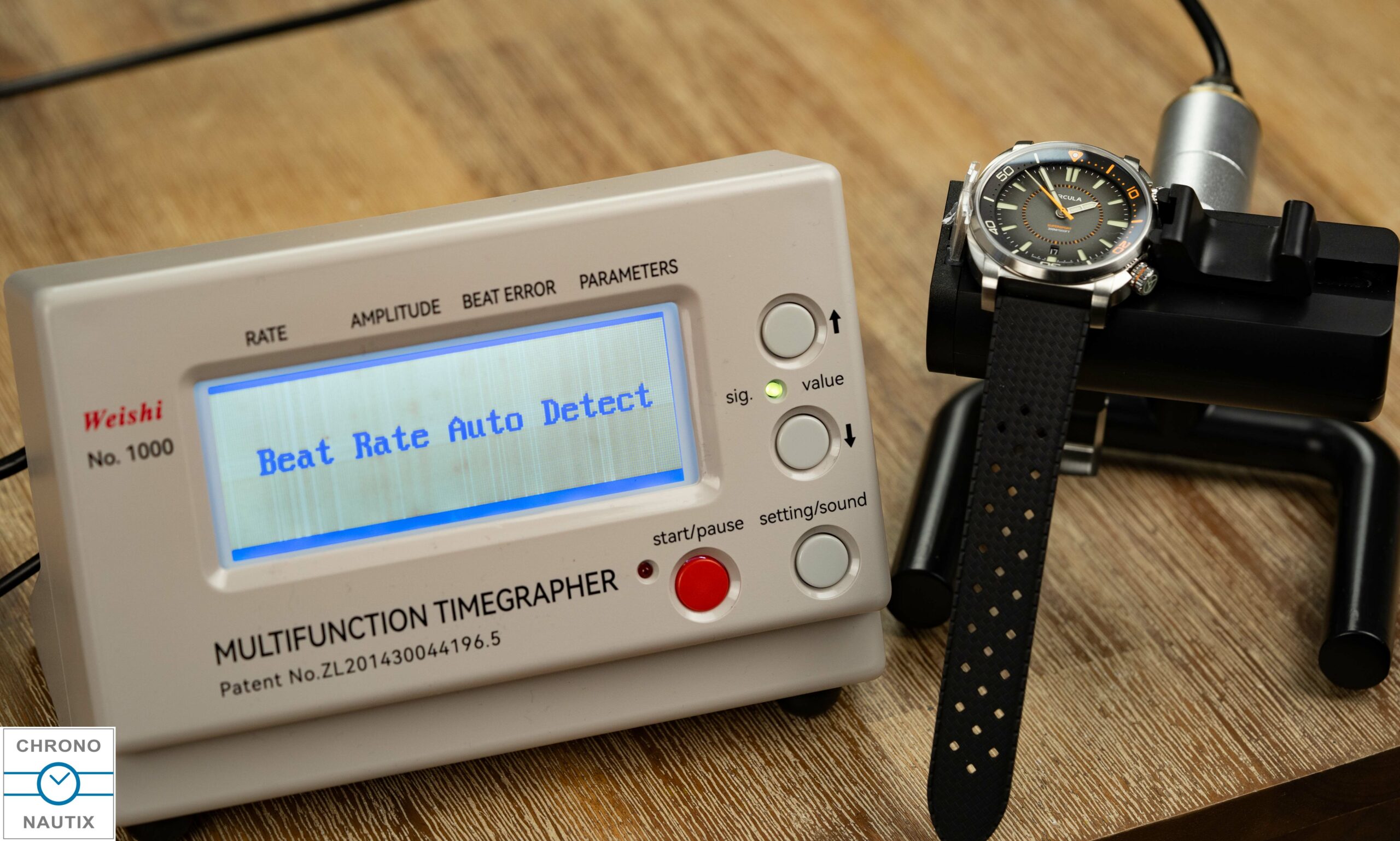 Weishi 1000 Zeitwaage Timegrapher Test 16