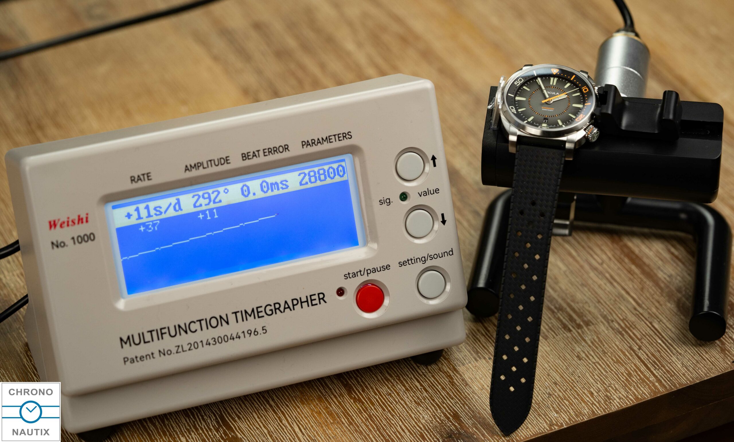 Weishi 1000 Zeitwaage Timegrapher Test 17