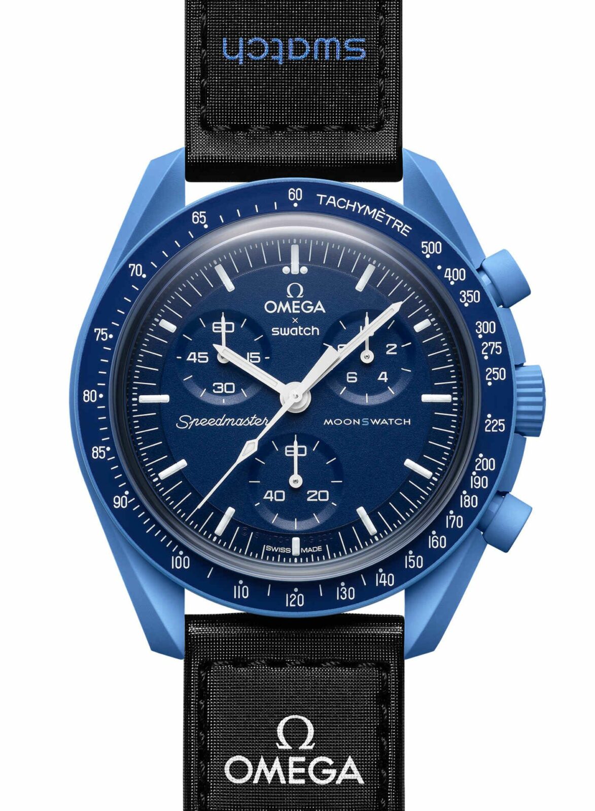 Omega Swatch Moonswatch blau