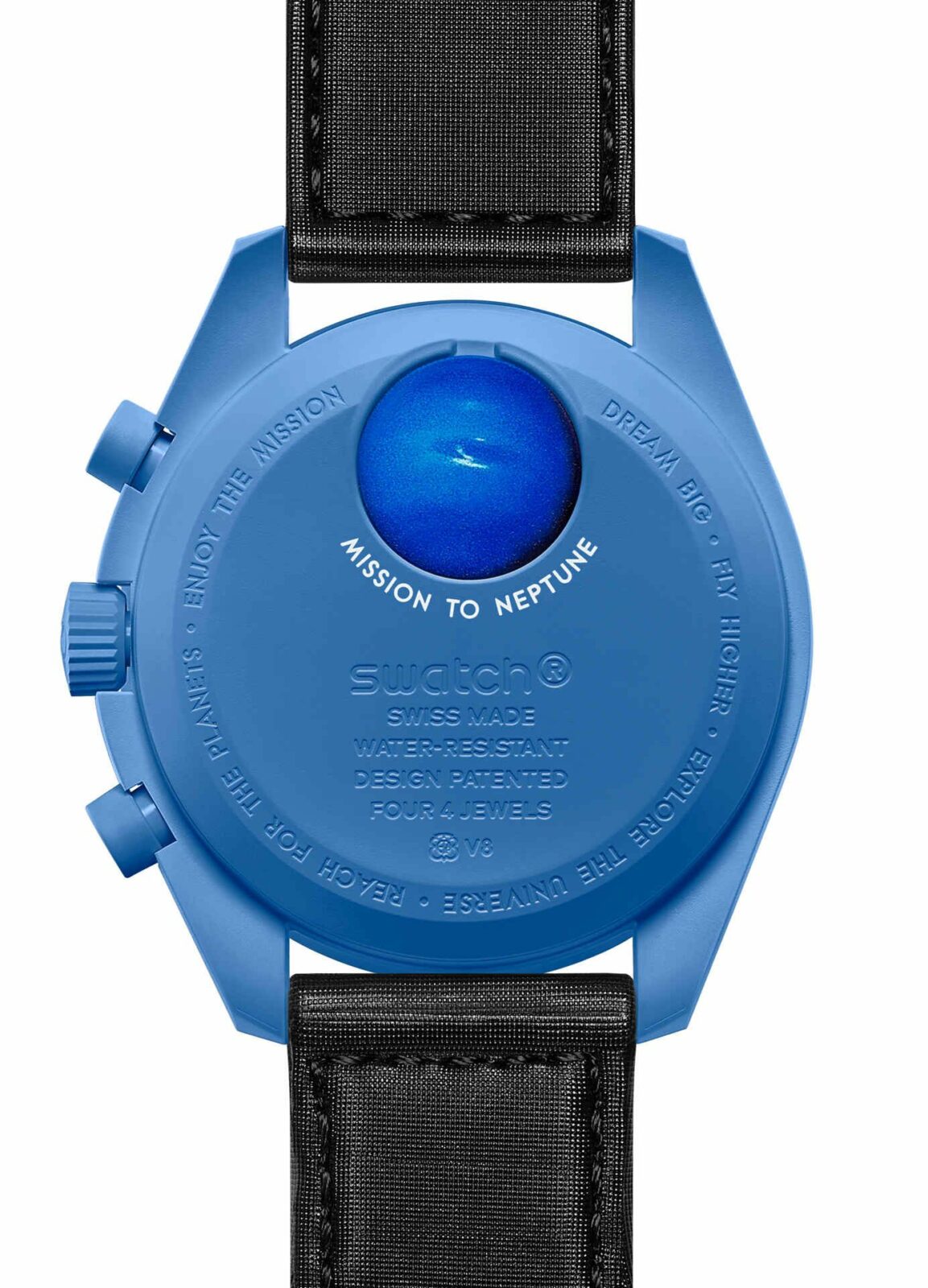 Omega Swatch Moonswatch blau 2