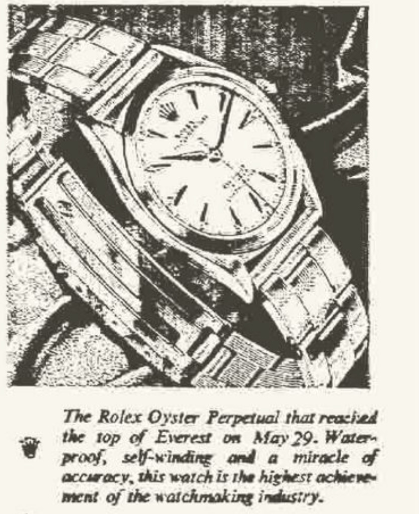 Rolex Werbung 1953 Mount Everest 3