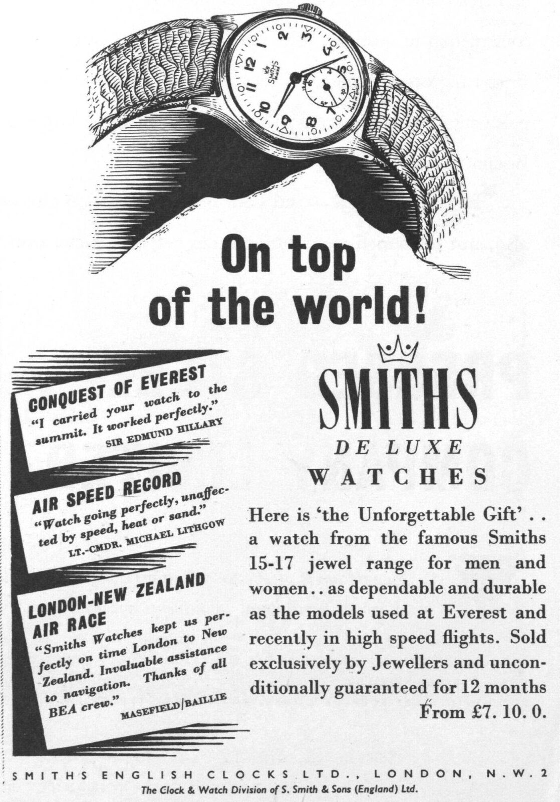 Smith 1953 Mount Everest Uhr