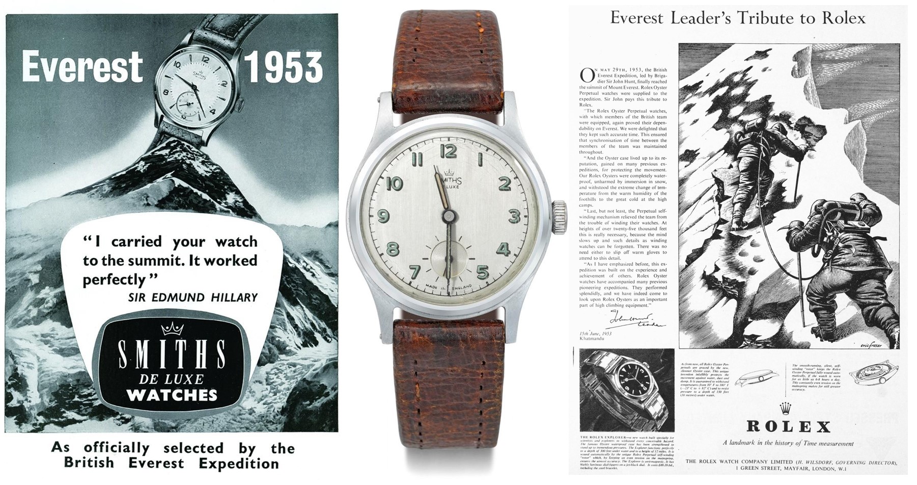 Read more about the article Smiths statt Rolex: Die erste Uhr auf dem Gipfel des Mount Everest