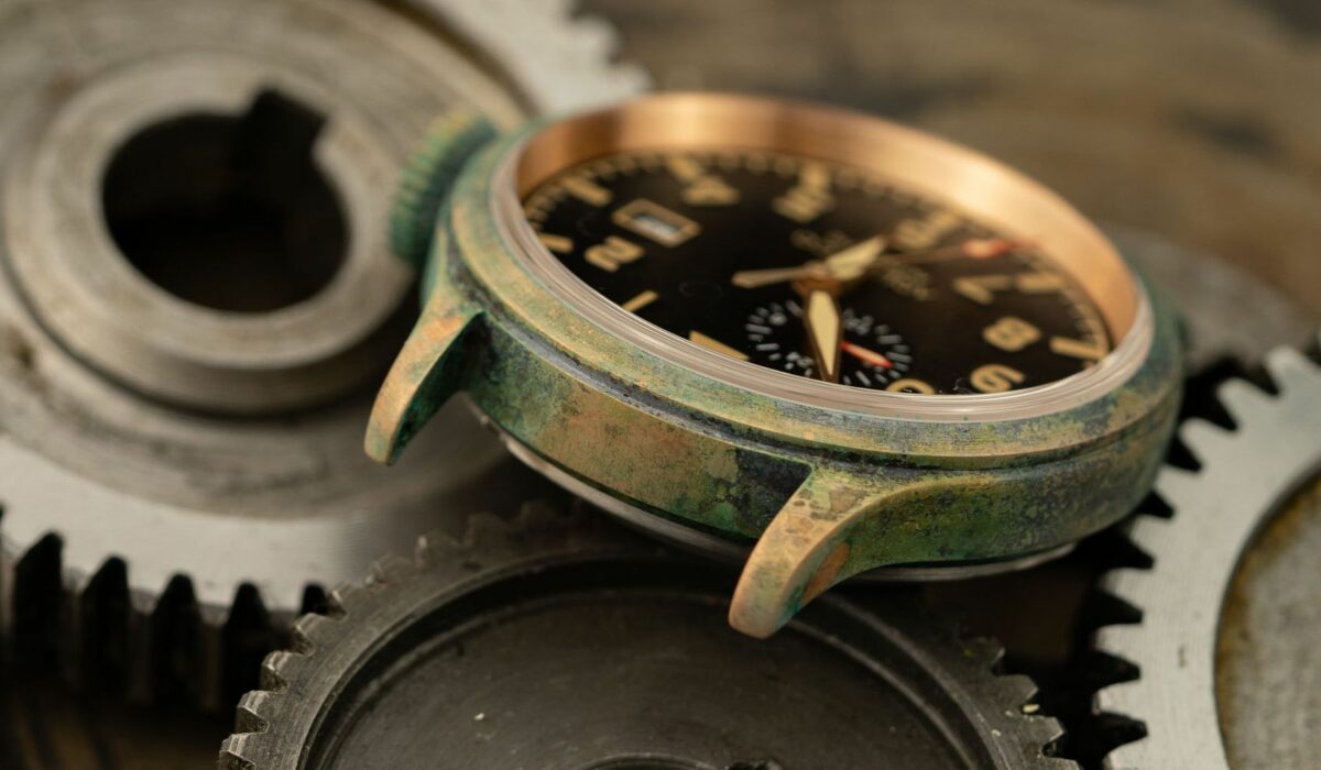 Bronze Uhr Patina entfernen erzeugen Hausmittel 15 Kopie