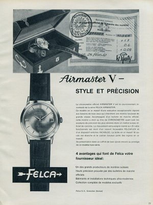 Felca Airmaster Ad 1964 enlarged