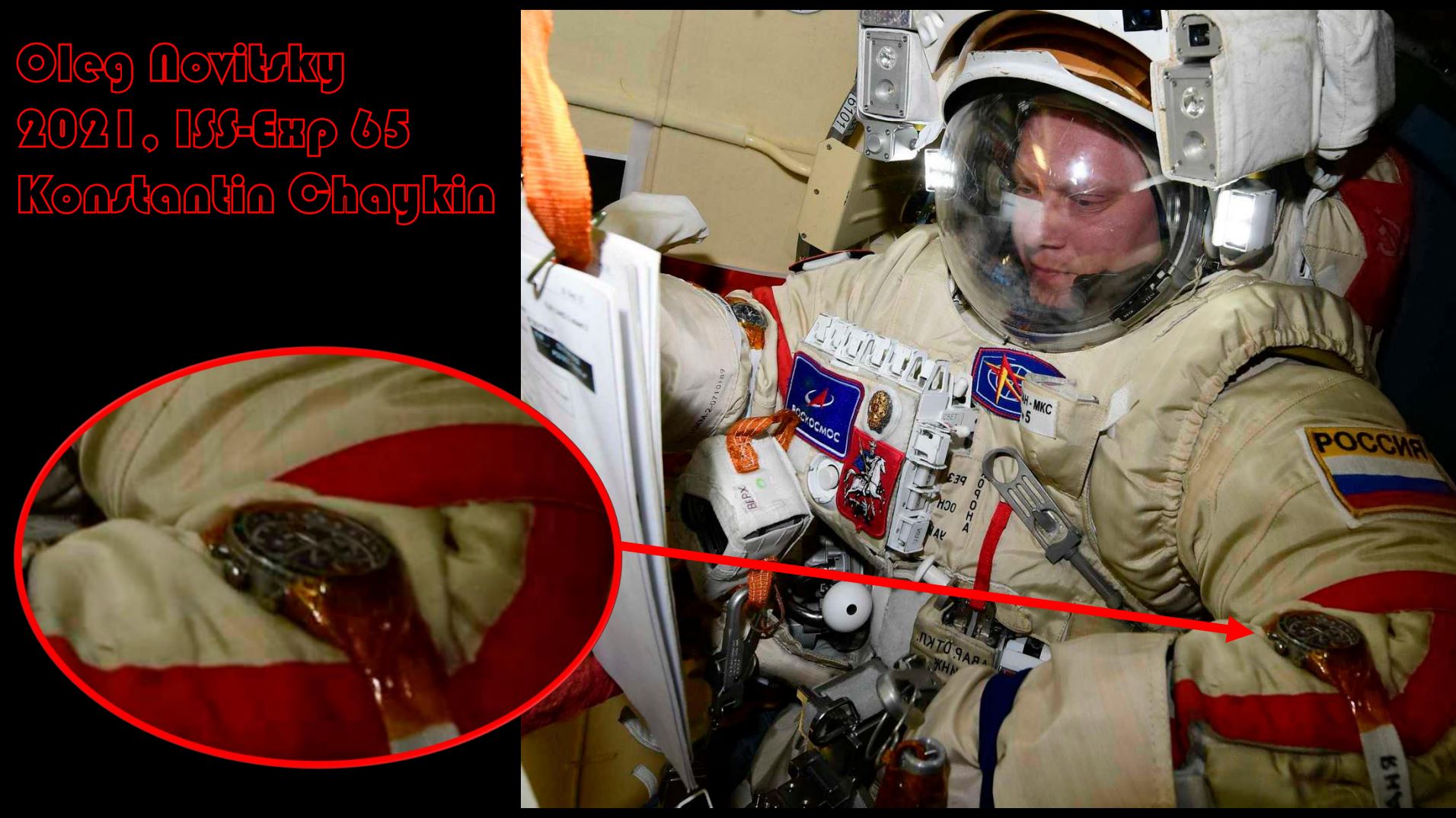 Oleg Novitsky 2021 ISS Exp 65 Konstantin Chaykin