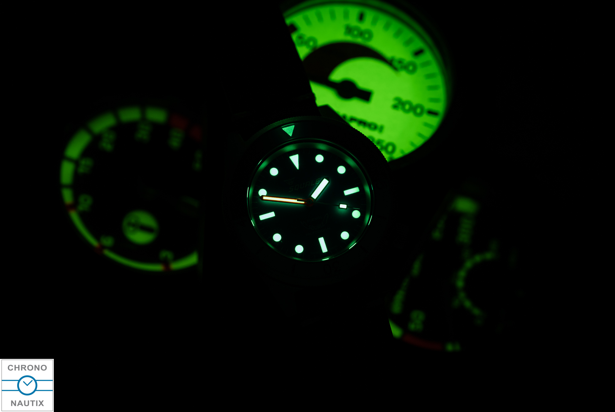 Squale x Chronofactum 1521 Squalo Bianco Special Edition Blasted Case Test 15