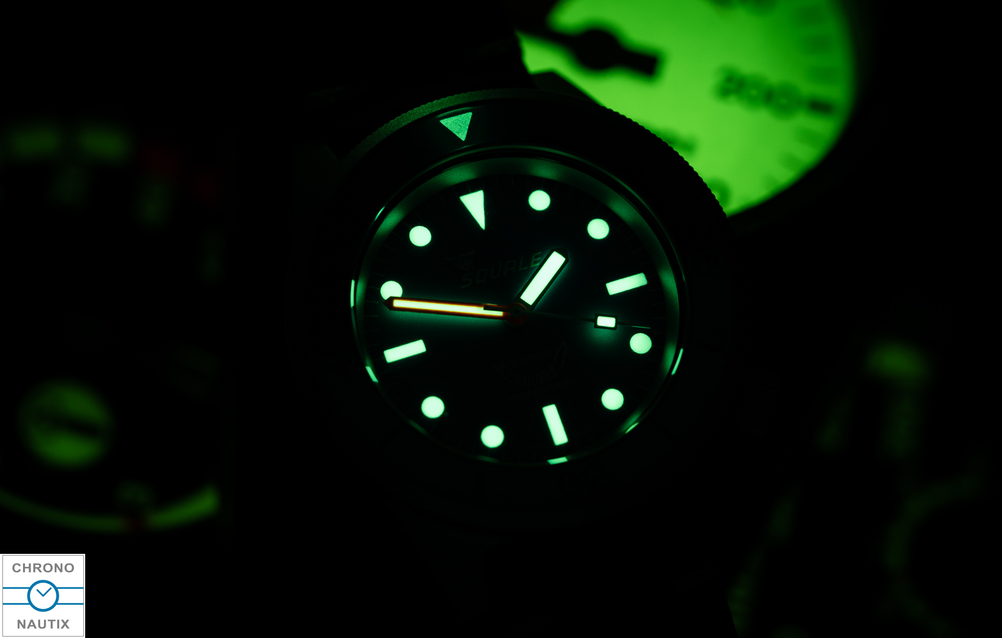 Squale x Chronofactum 1521 Squalo Bianco Special Edition Blasted Case Test 17