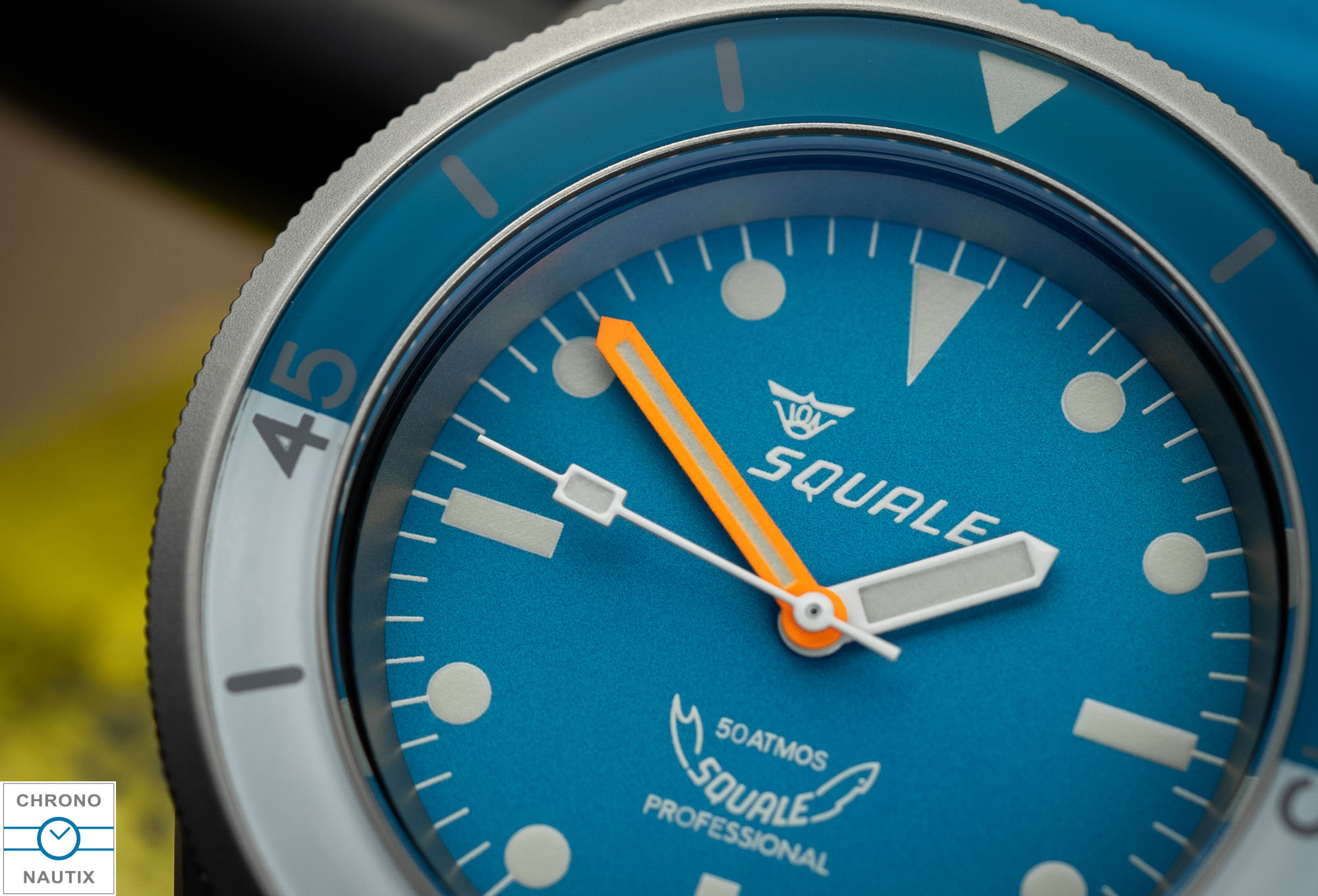 Squale x Chronofactum 1521 Squalo Bianco Special Edition Blasted Case Test 29