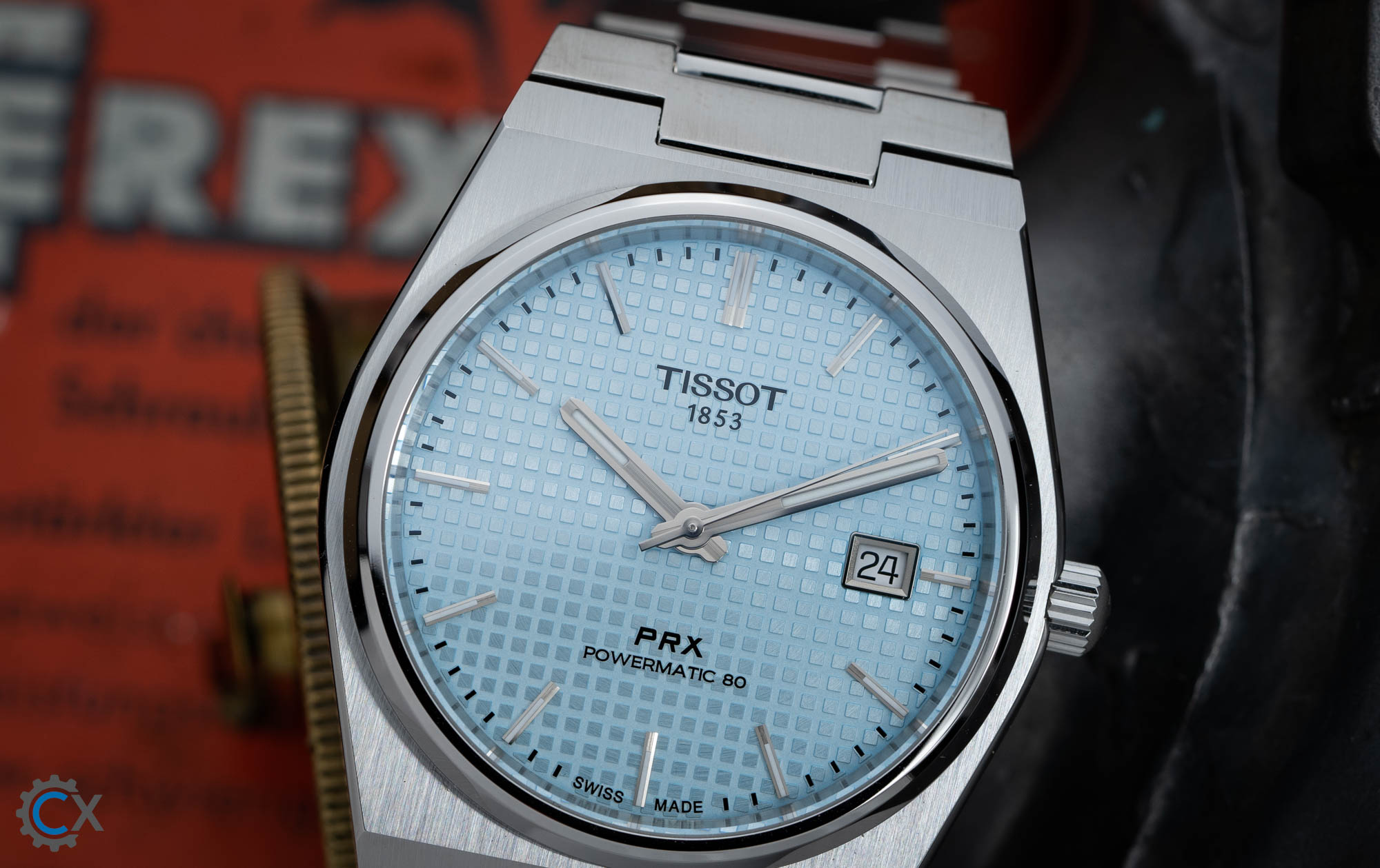 Tissot PRX Tiffany Hellblau Powermatic 80 00458