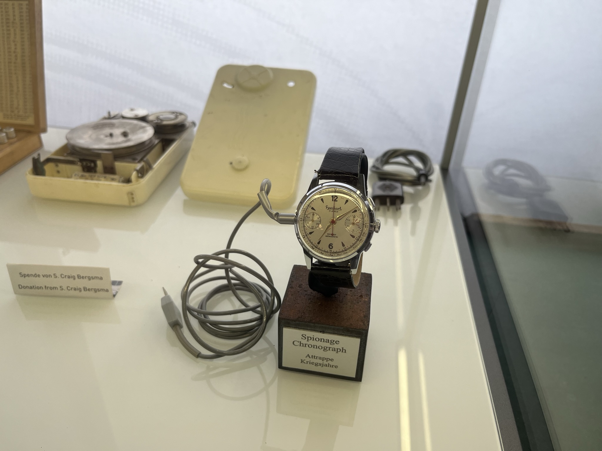 Hanhart Spionage Uhr CIA Museum 3
