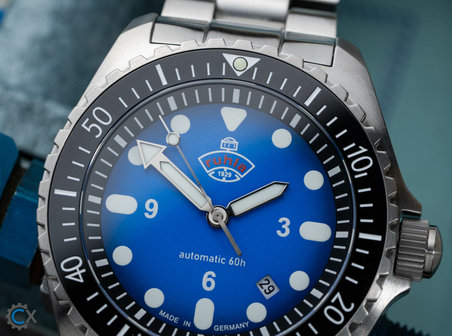 Ruhla 4960M3-set Men's NVA Kommando Minentaucher Watch
