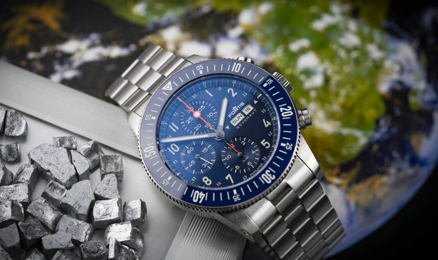 Fortis Novonaut Blau WERK17 Test 3 Kopie