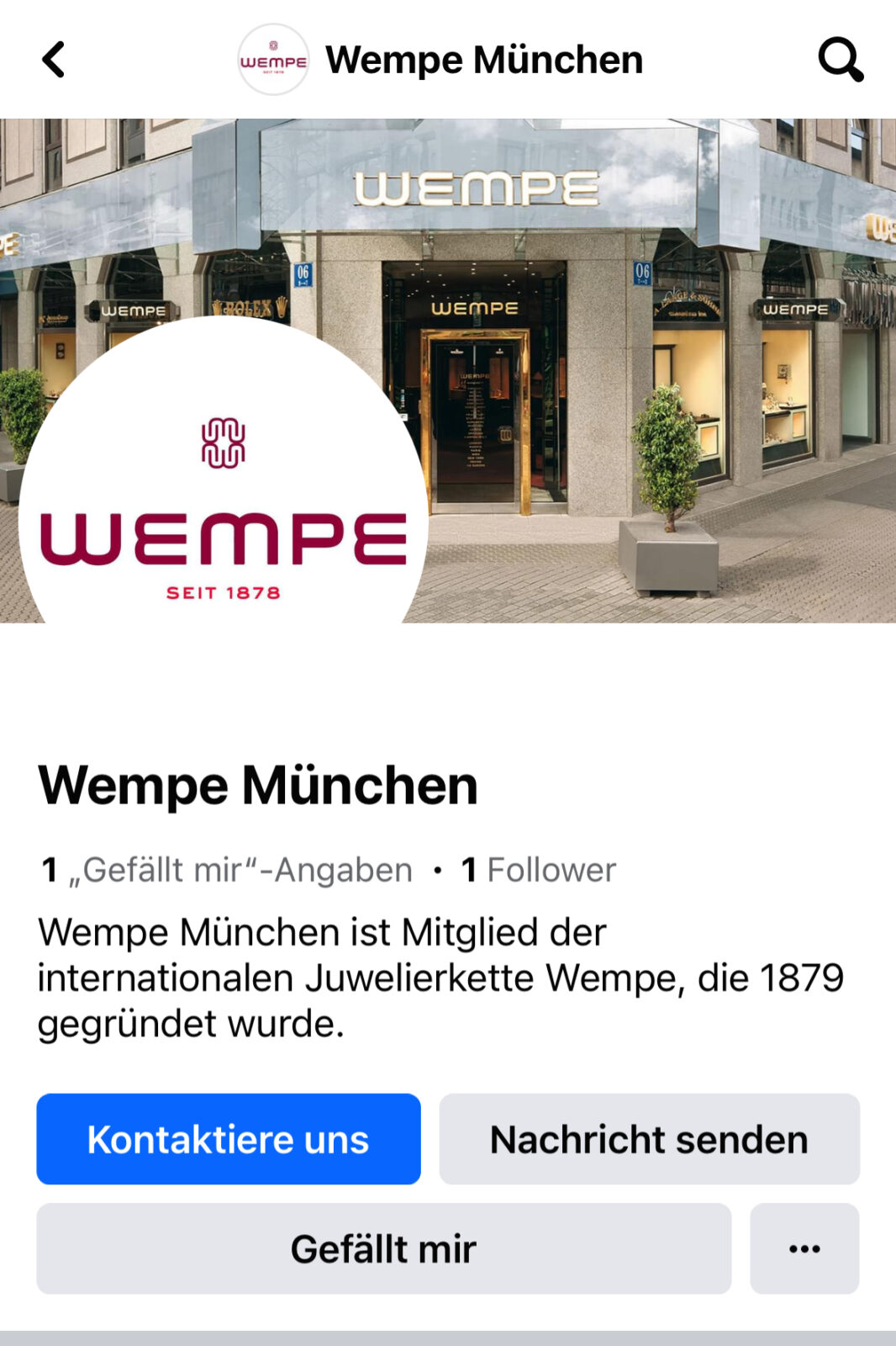 Wempe Muenchen Scam Fake Account MoonSwatch 5