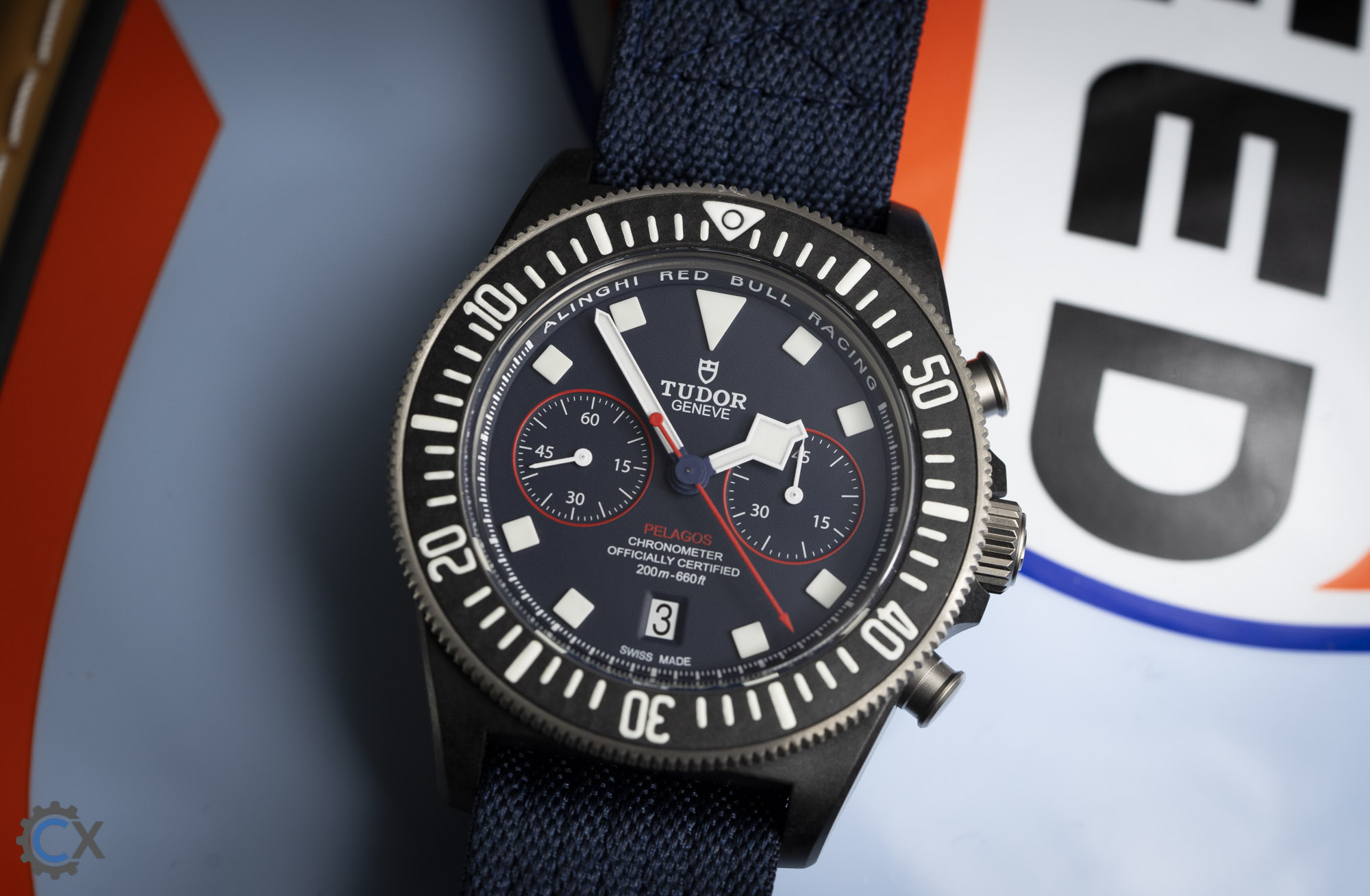 Tudor Pelagos FXD Red Bull Alinghi Carbon Test 03272