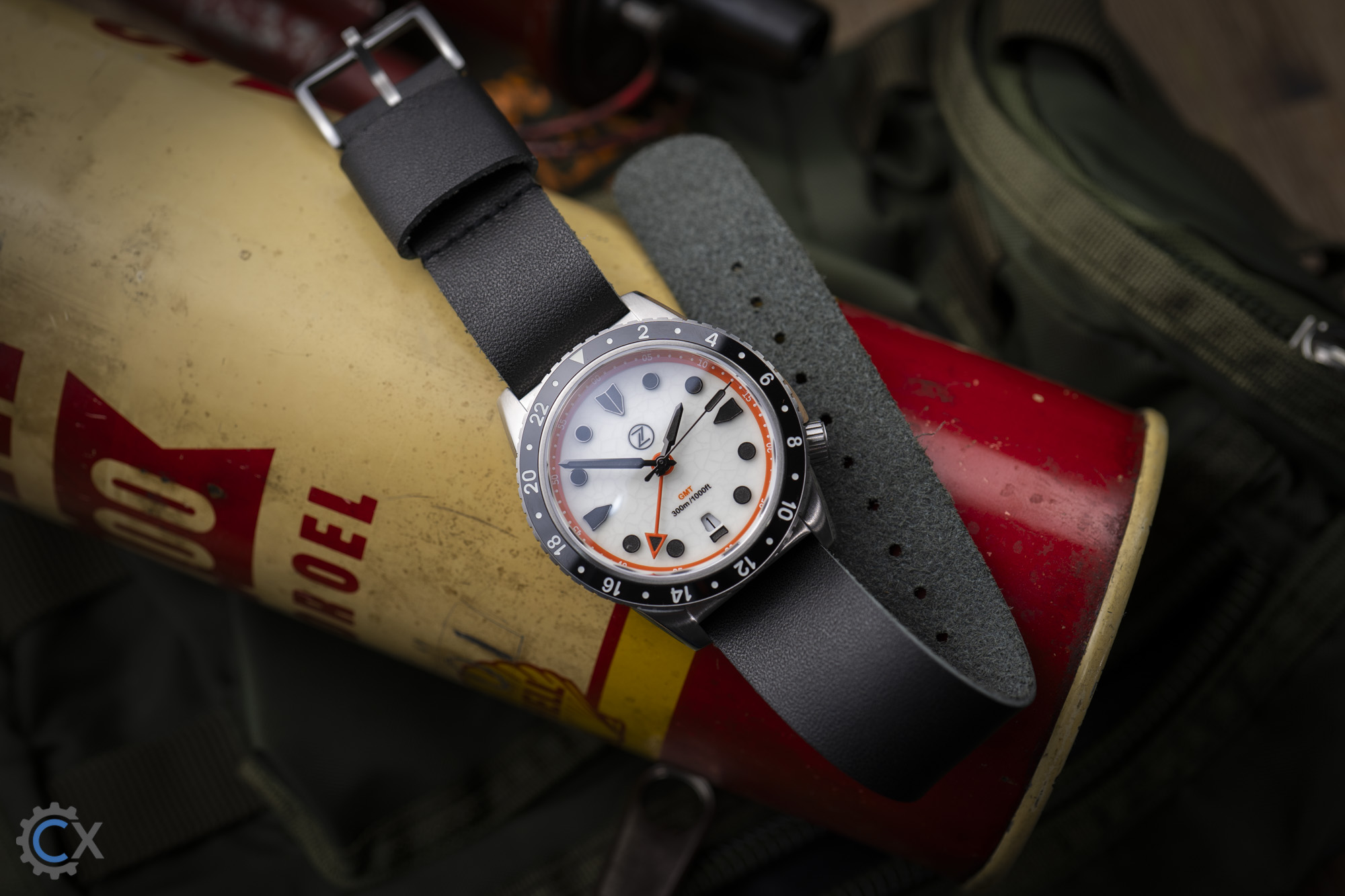 Zelos Mako 300M Diver GMT Cracked Ice Review 06176