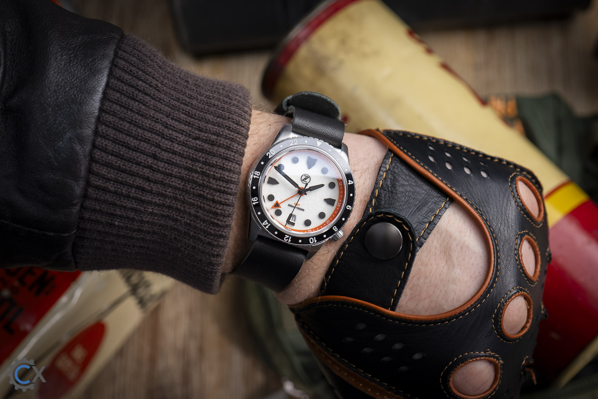 Zelos Mako 300M Diver GMT Cracked Ice Review 06178