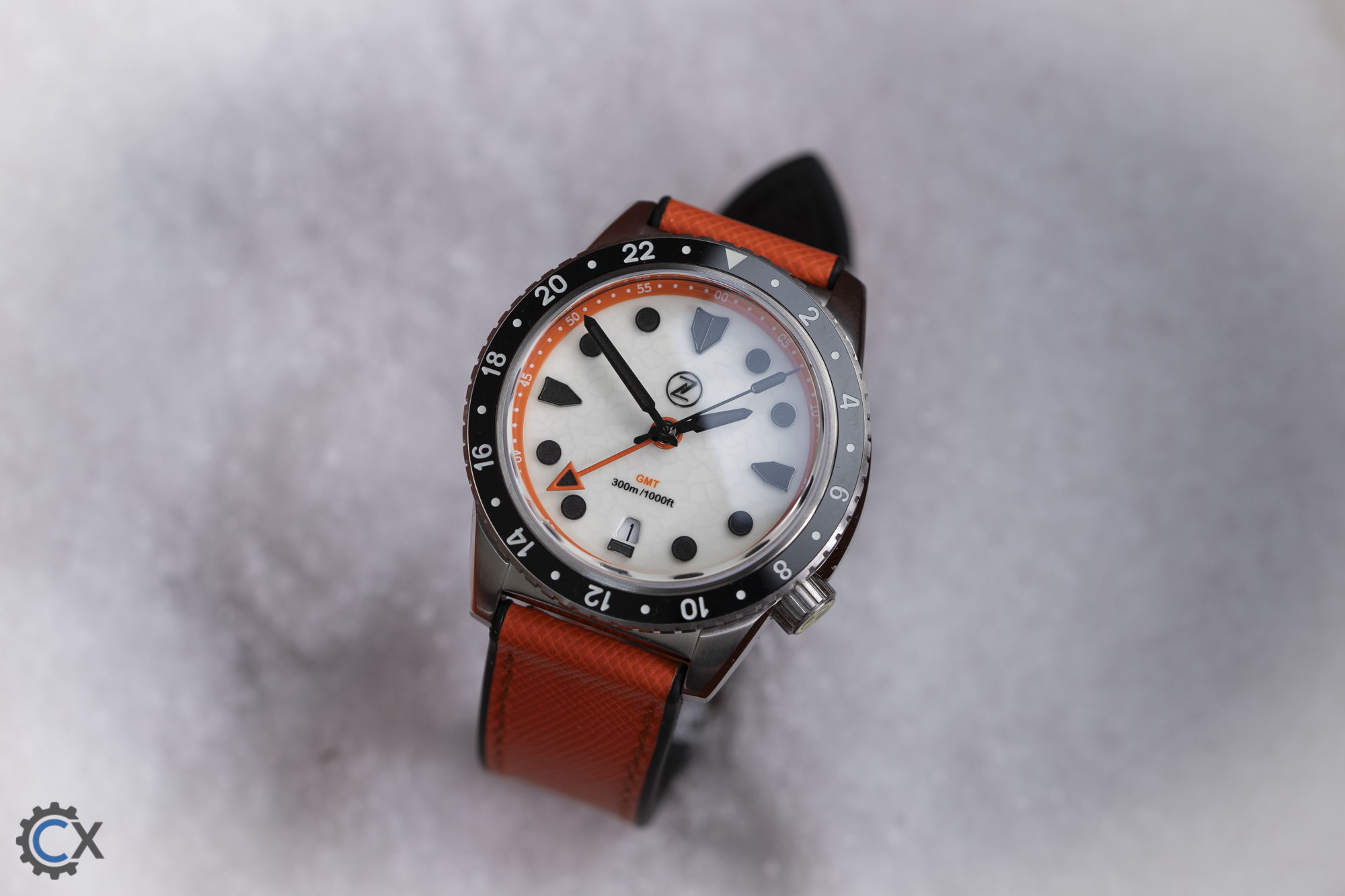 Zelos Mako 300M Diver GMT Cracked Ice Review 06181