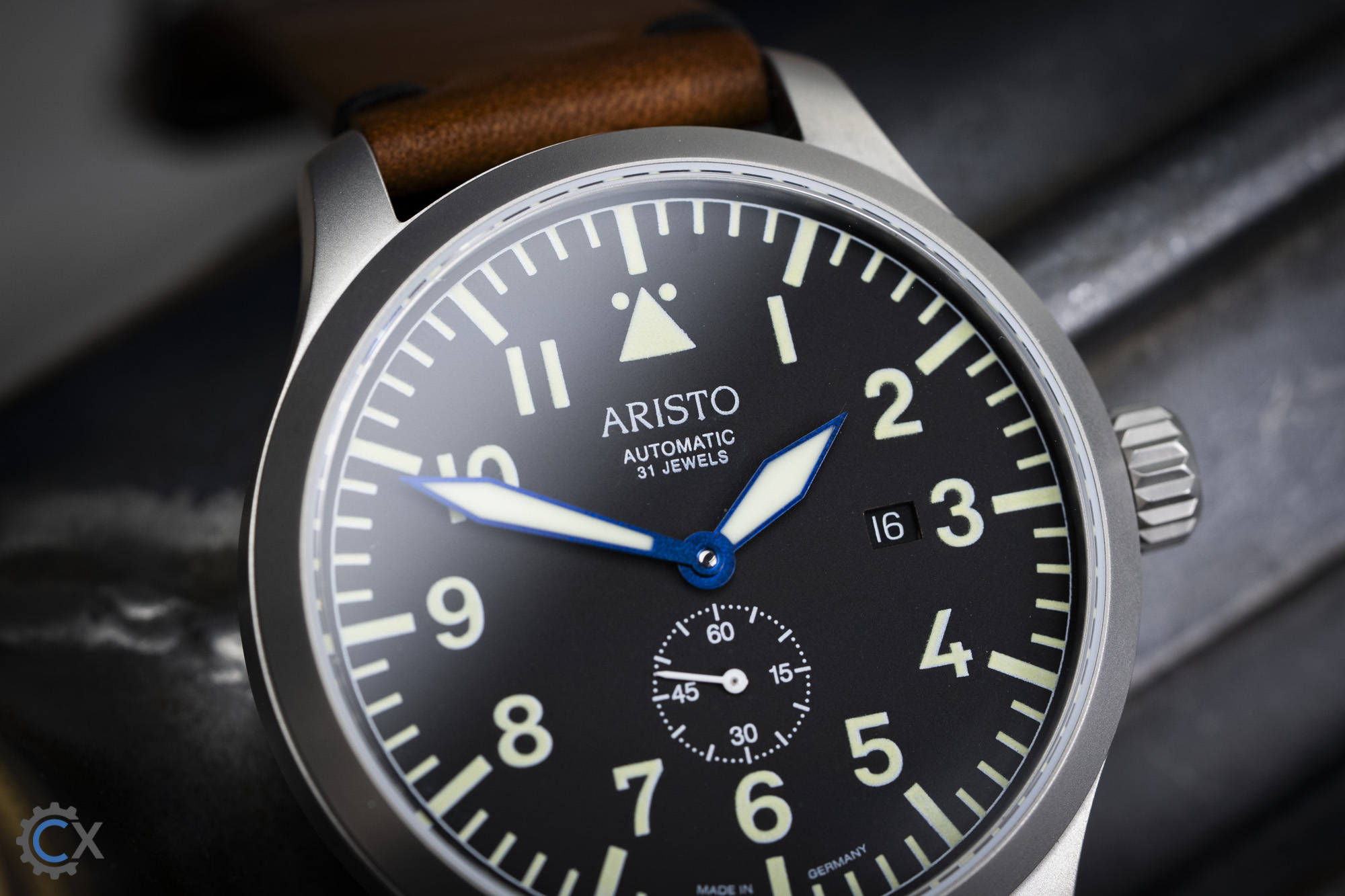 ARISTO Flieger 43 brüniert 7H150 und ARISTO 31 Jewels 3H260VIN Test 06532
