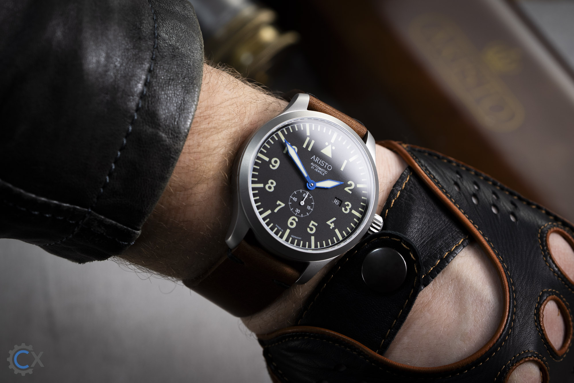 ARISTO Flieger 43 brüniert 7H150 und ARISTO 31 Jewels 3H260VIN Test 06540