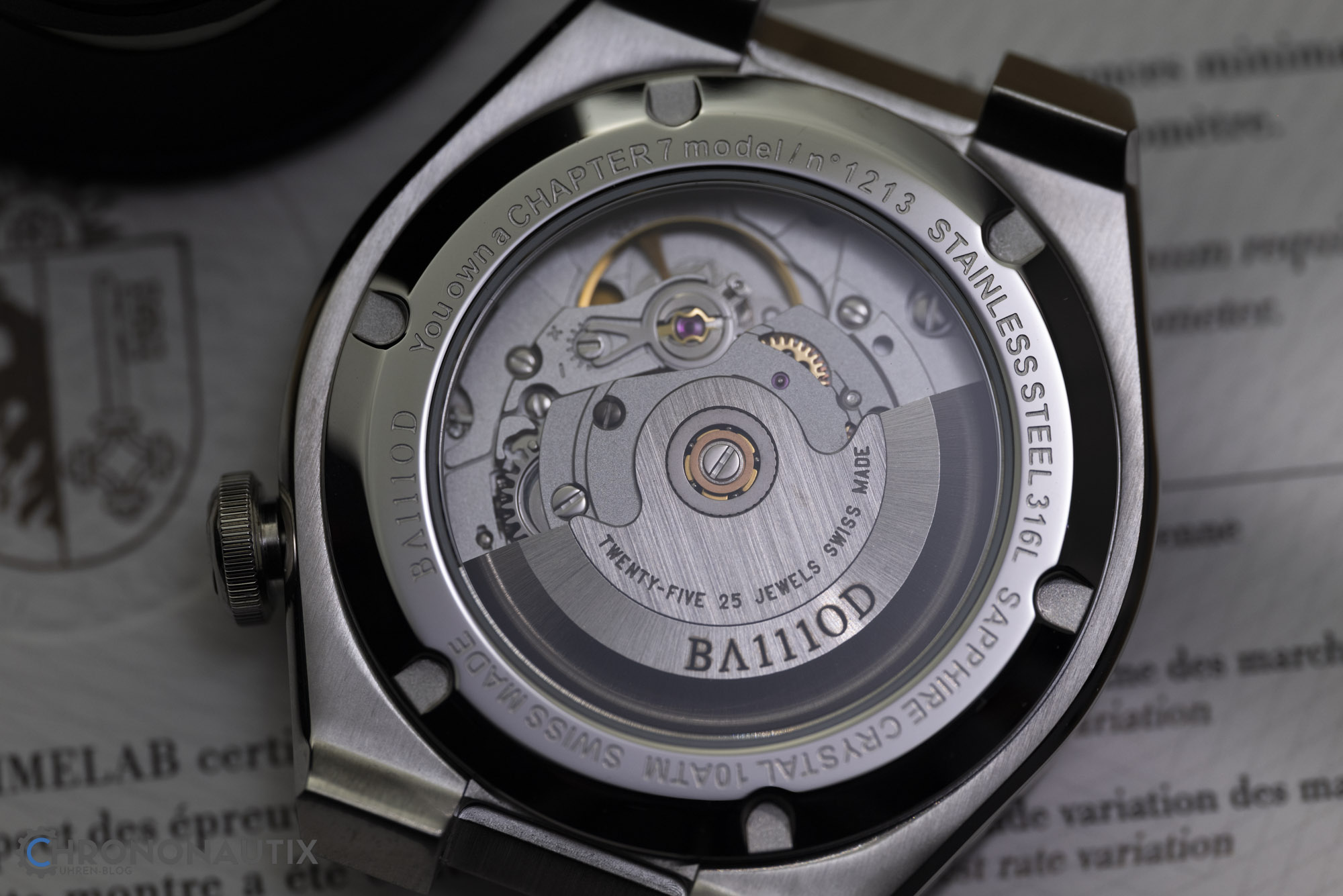 BA111OD Chapter 7 Chronometer Frostblau Test 1170263