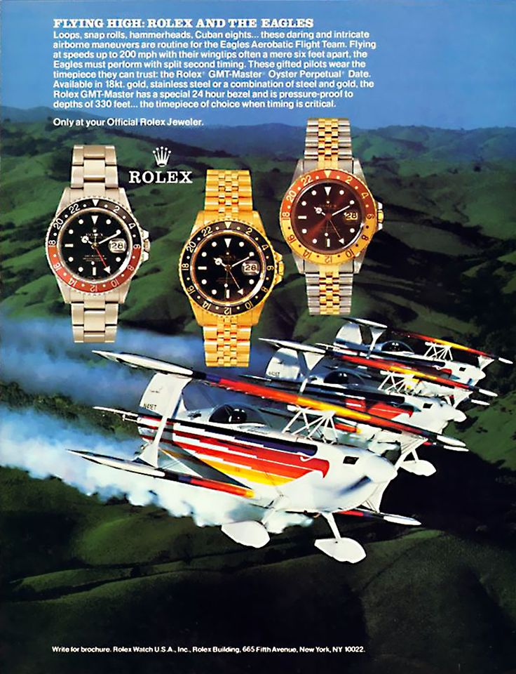 Rolex Bicolor GMT Master Vintage Ad