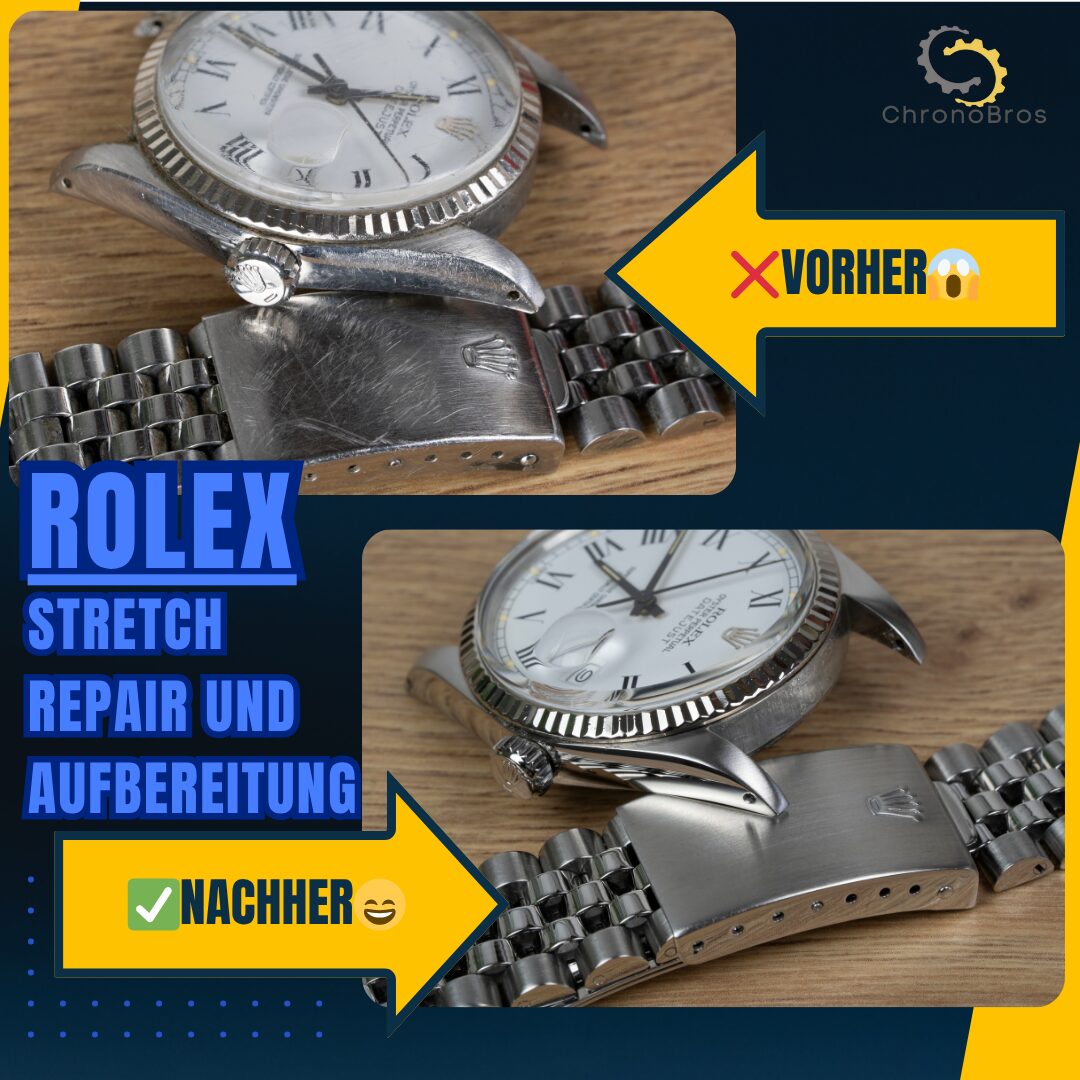 Rolex Jubilee Armband reparieren Stretch Repair aufbereiten polieren 06963 (2)